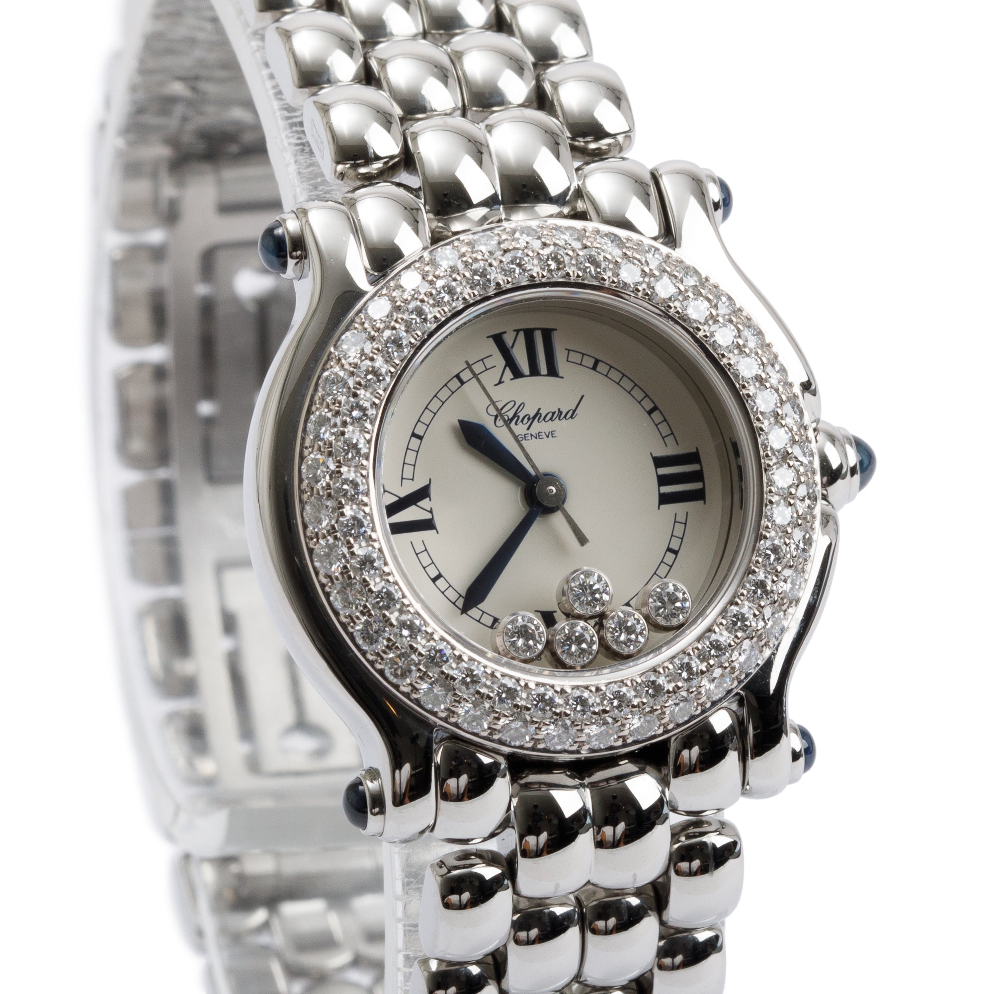 Chopard Stainless Steel Happy Sport Diamond Bezel & Dial 26 MM Watch