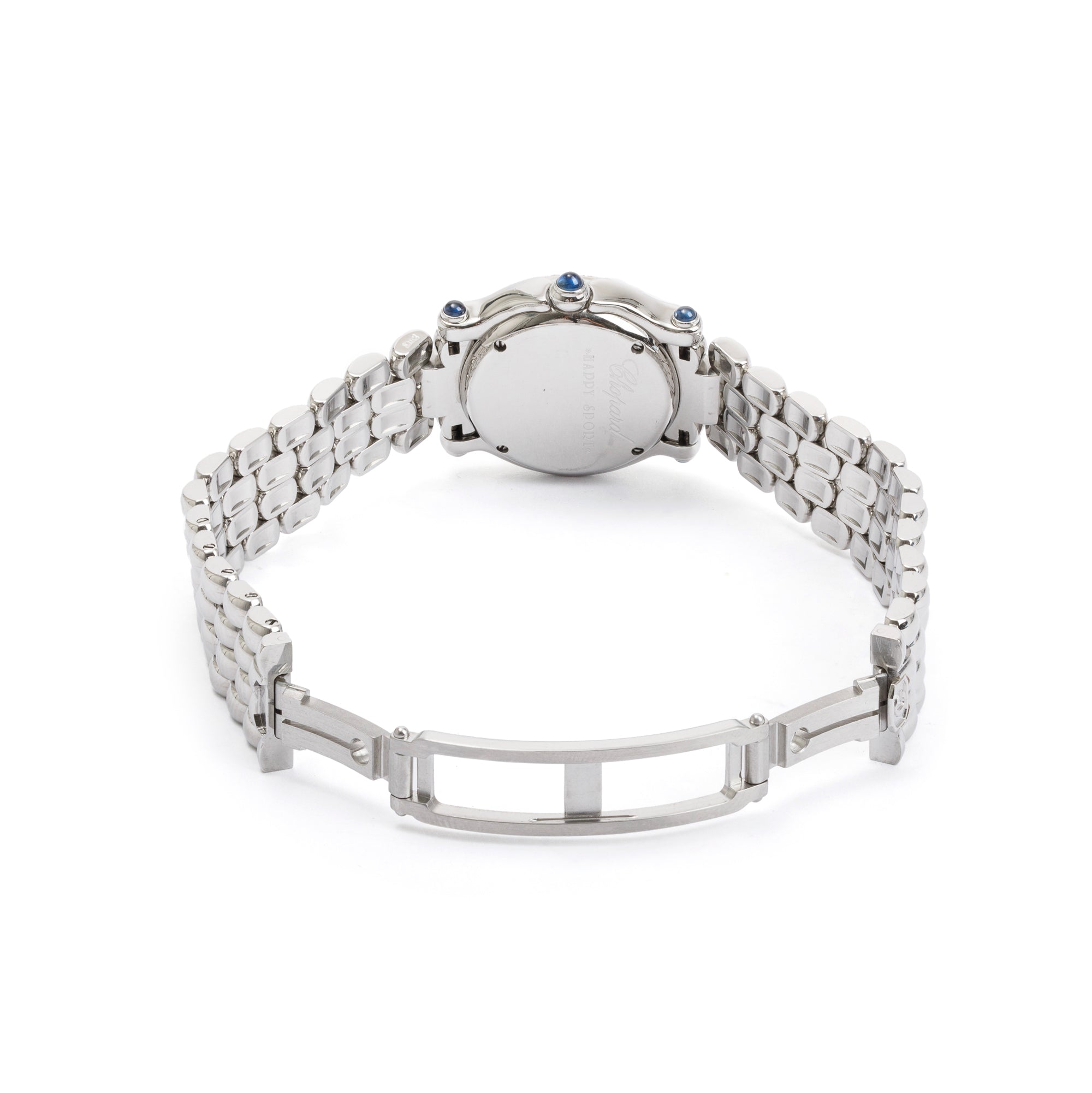 Chopard Stainless Steel Happy Sport Diamond Bezel & Dial 26 MM Watch