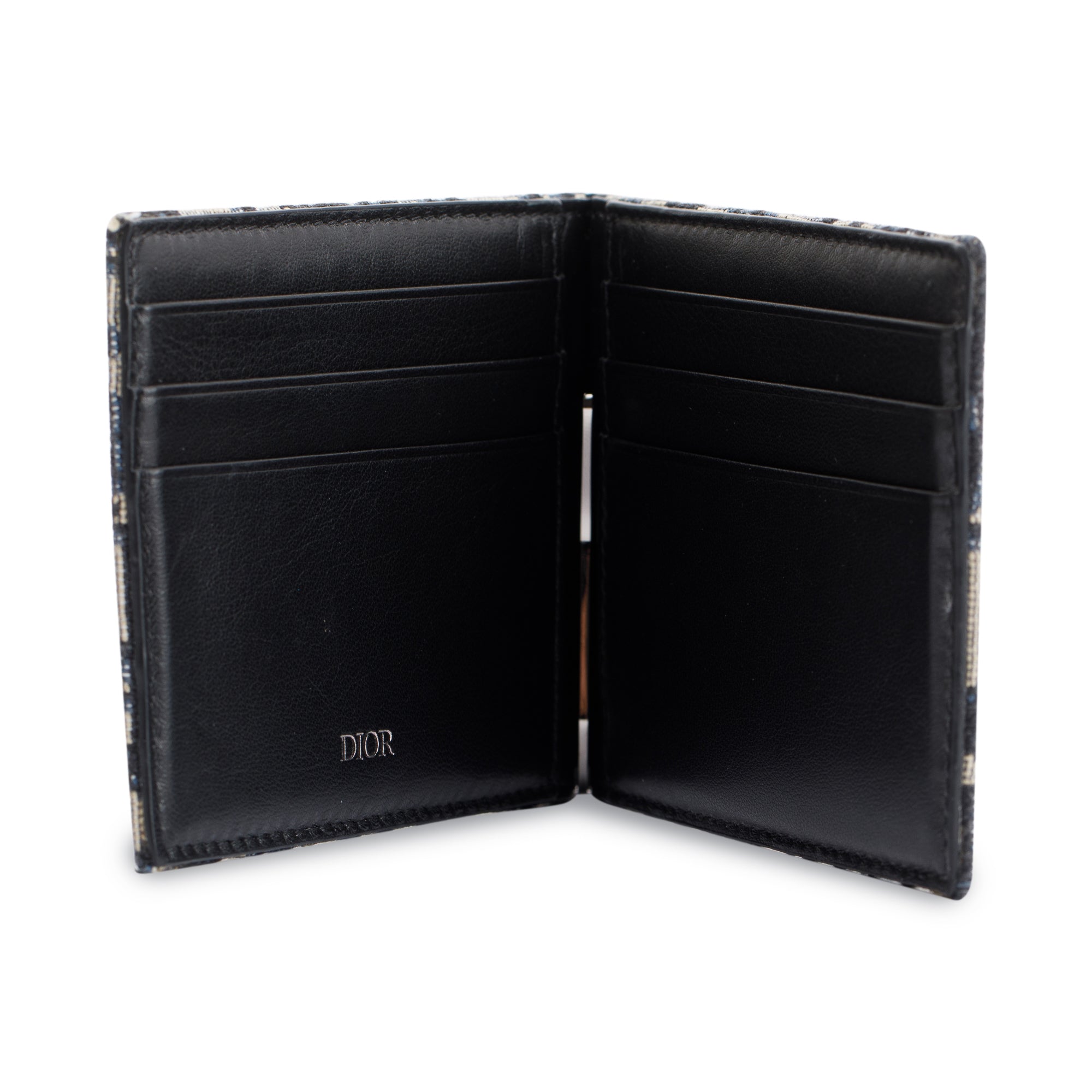 Christian 2021 Dior Oblique Wallet with Bill Clip