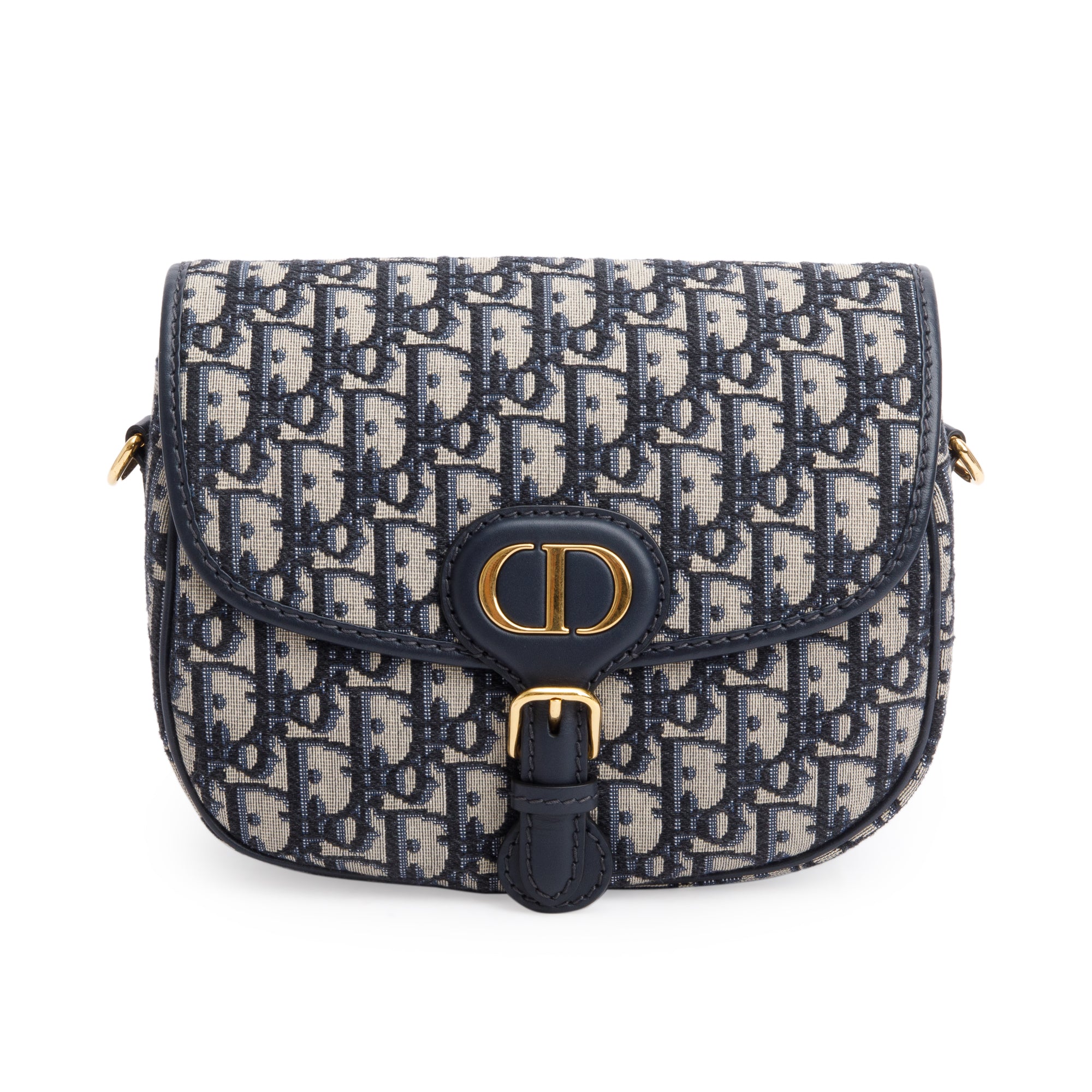 Christian Dior 2020 Blue Oblique Jacquard Medium Bobby Bag w/ Box, Receipt & Authenticity Card