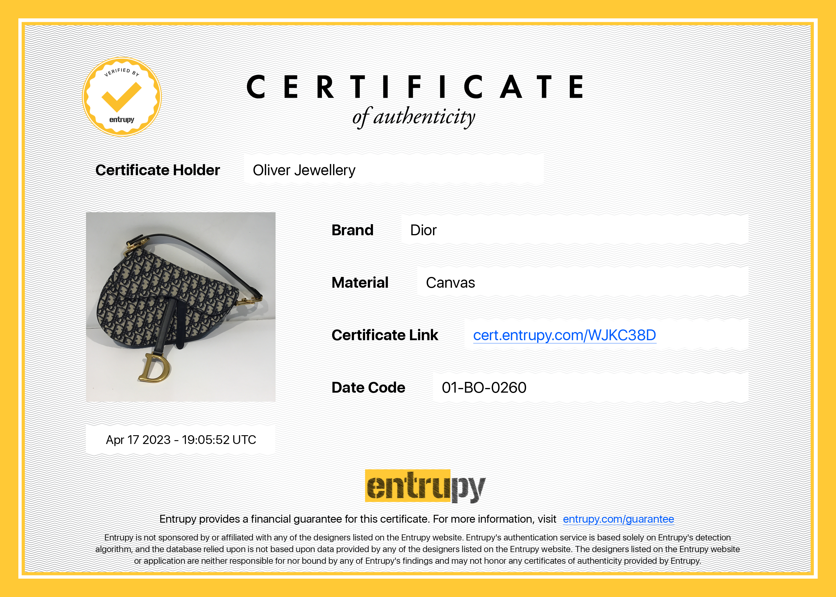 Christian Dior 2020 Medium Oblique Saddle Bag