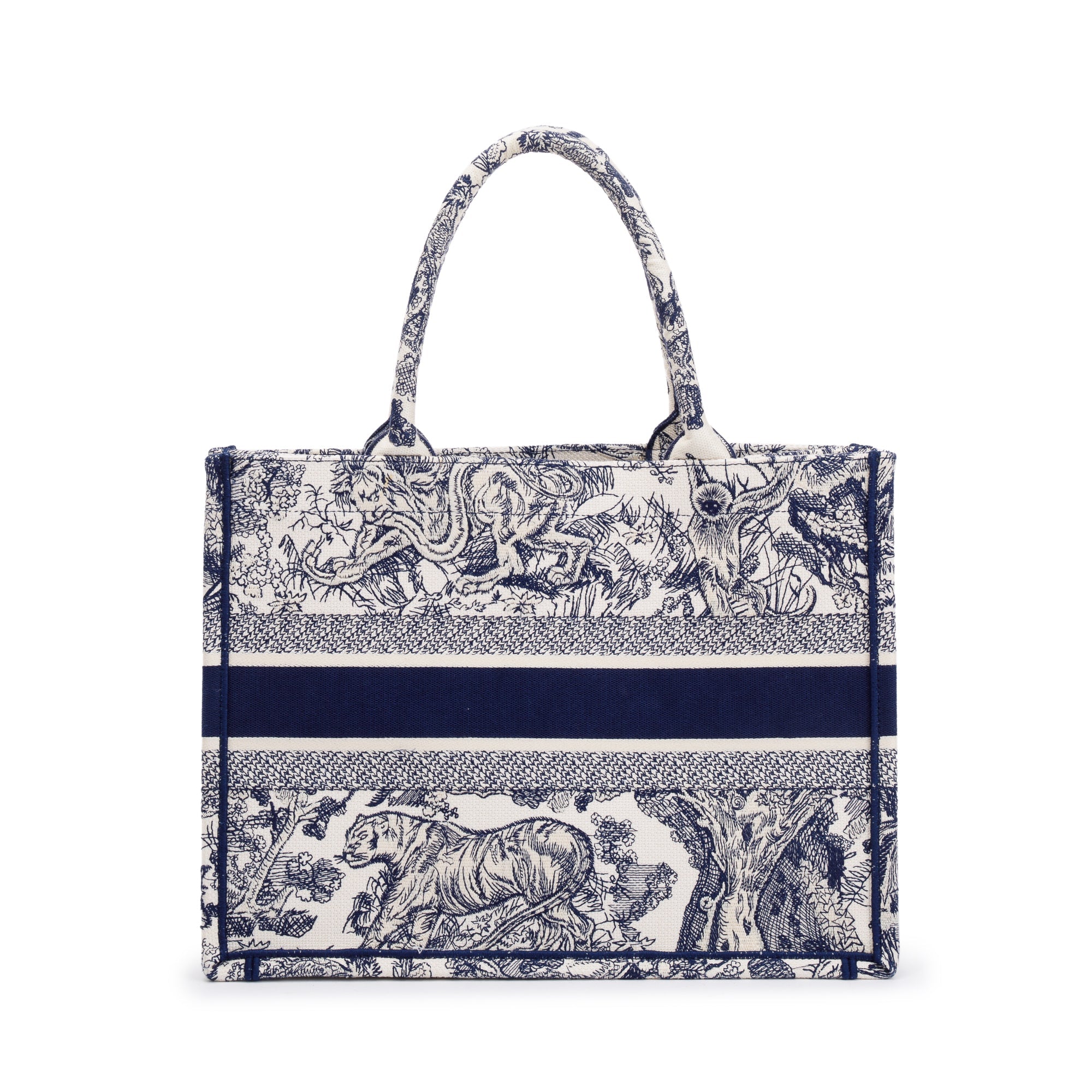 Christian Dior 2020 Medium Toile de Jouy Reverse Book Tote