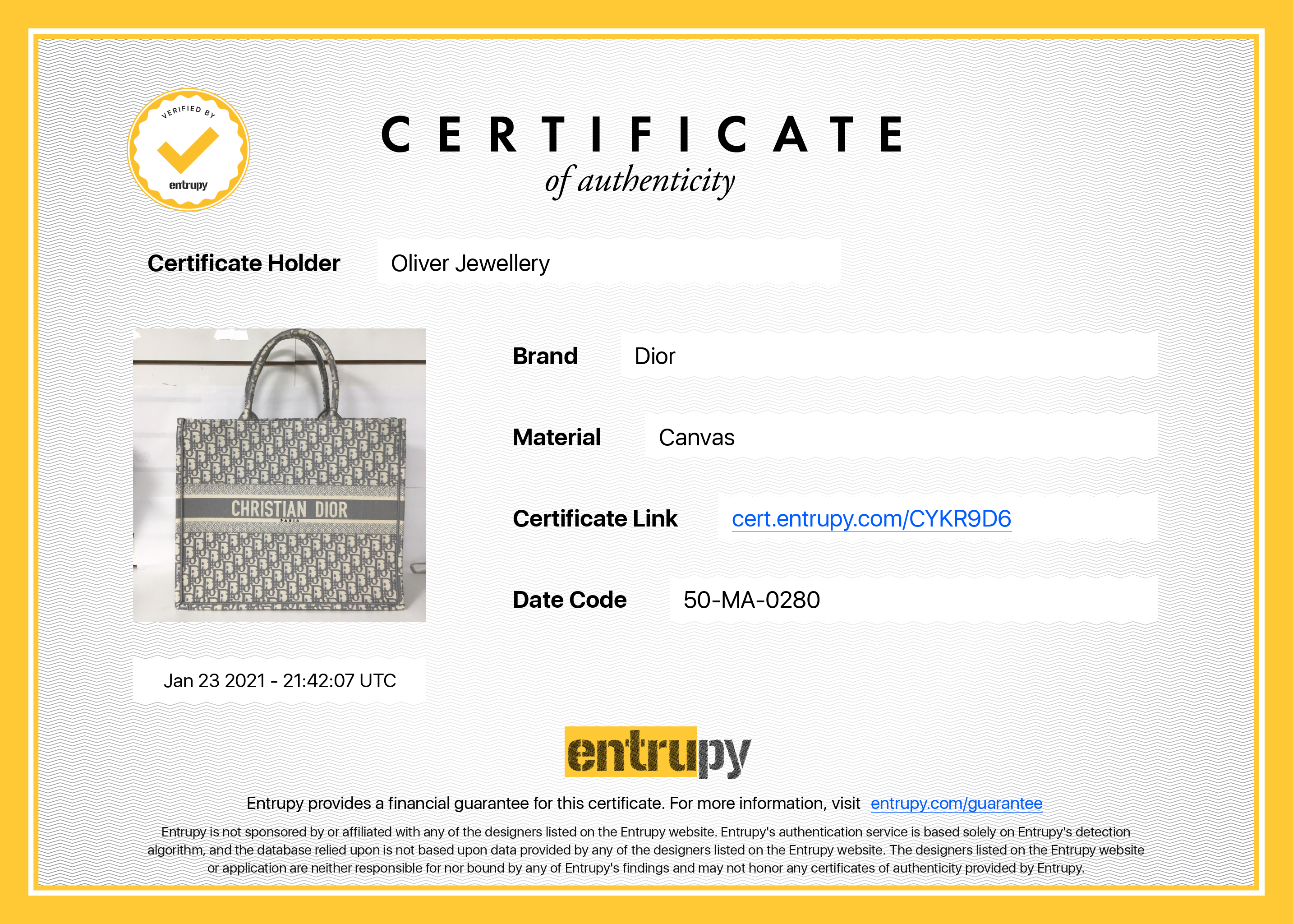 Christian Dior 2020 Oblique Book Tote