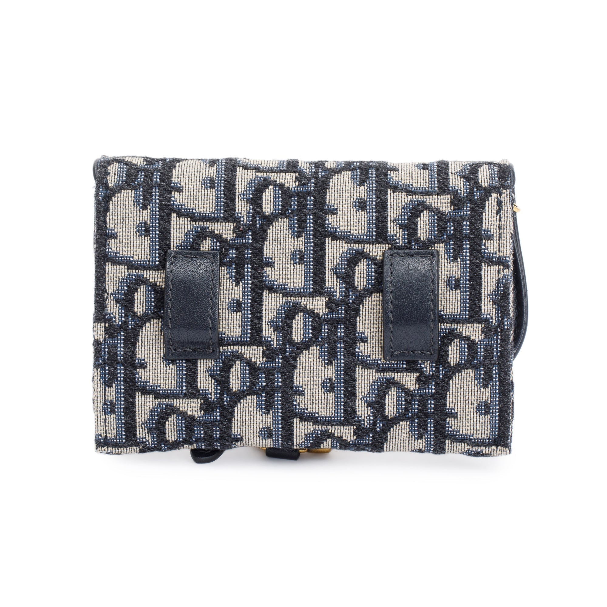 Christian Dior 2020 Oblique Jacquard Nano Saddle Chain Pouch