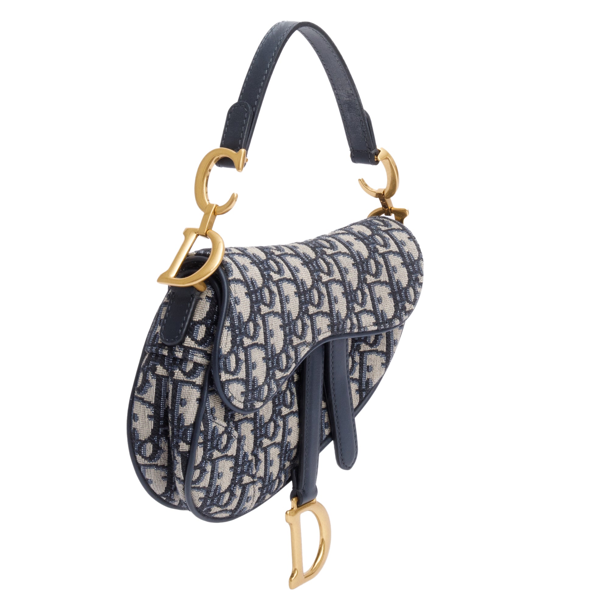 Christian Dior 2020 Oblique Mini Saddle Bag