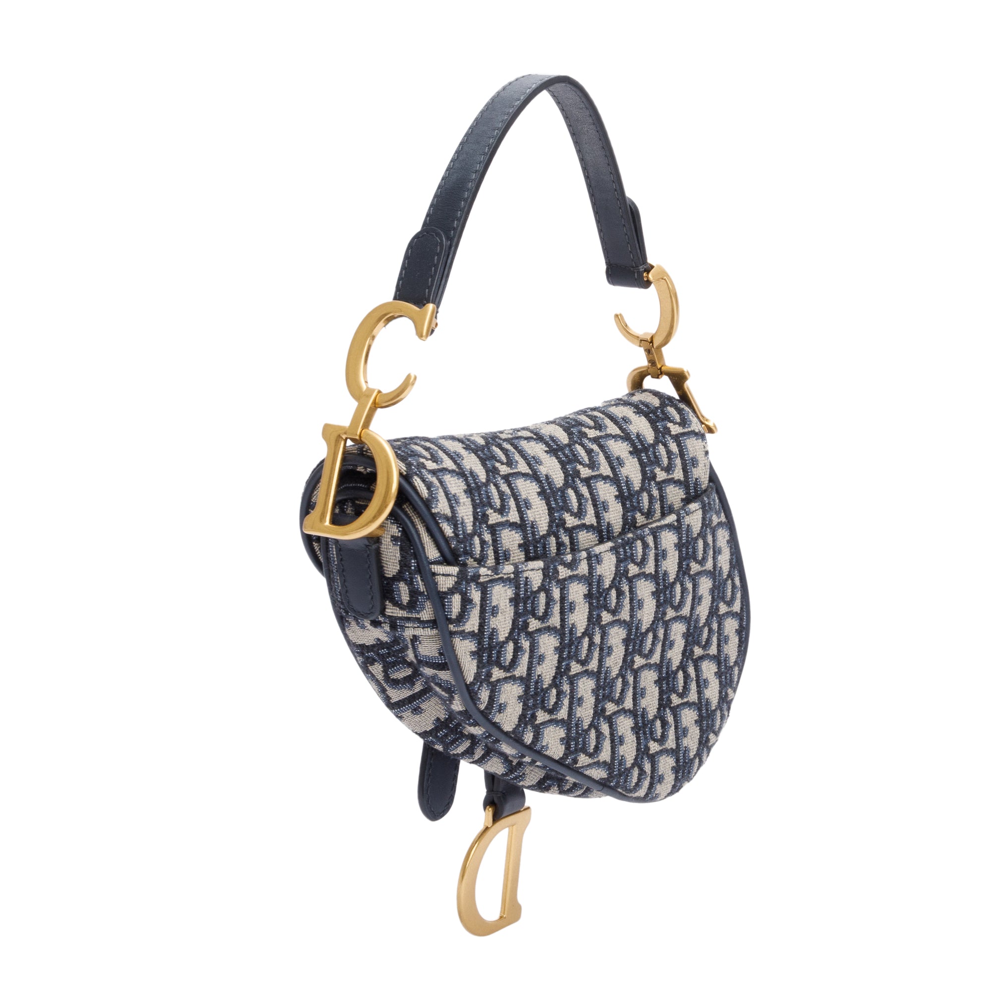 Christian Dior 2020 Oblique Mini Saddle Bag