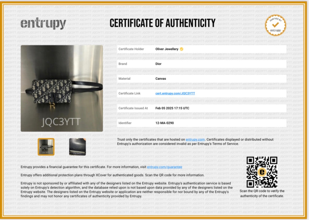 Christian Dior 2020 Oblique Saddle Belt Pouch w/ Box