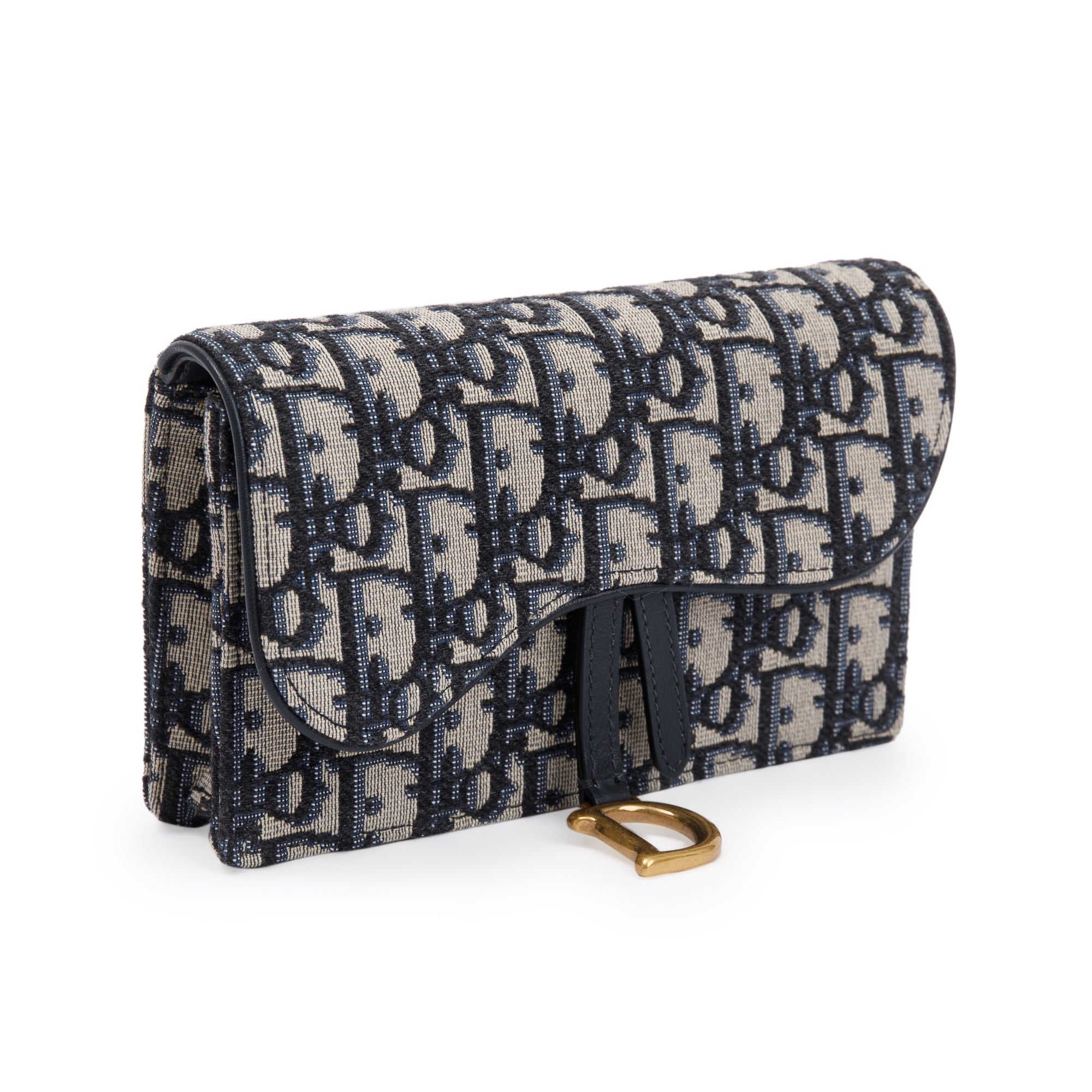 Christian Dior 2020 Oblique Saddle Belt Pouch w/ Box & Authenticity Card