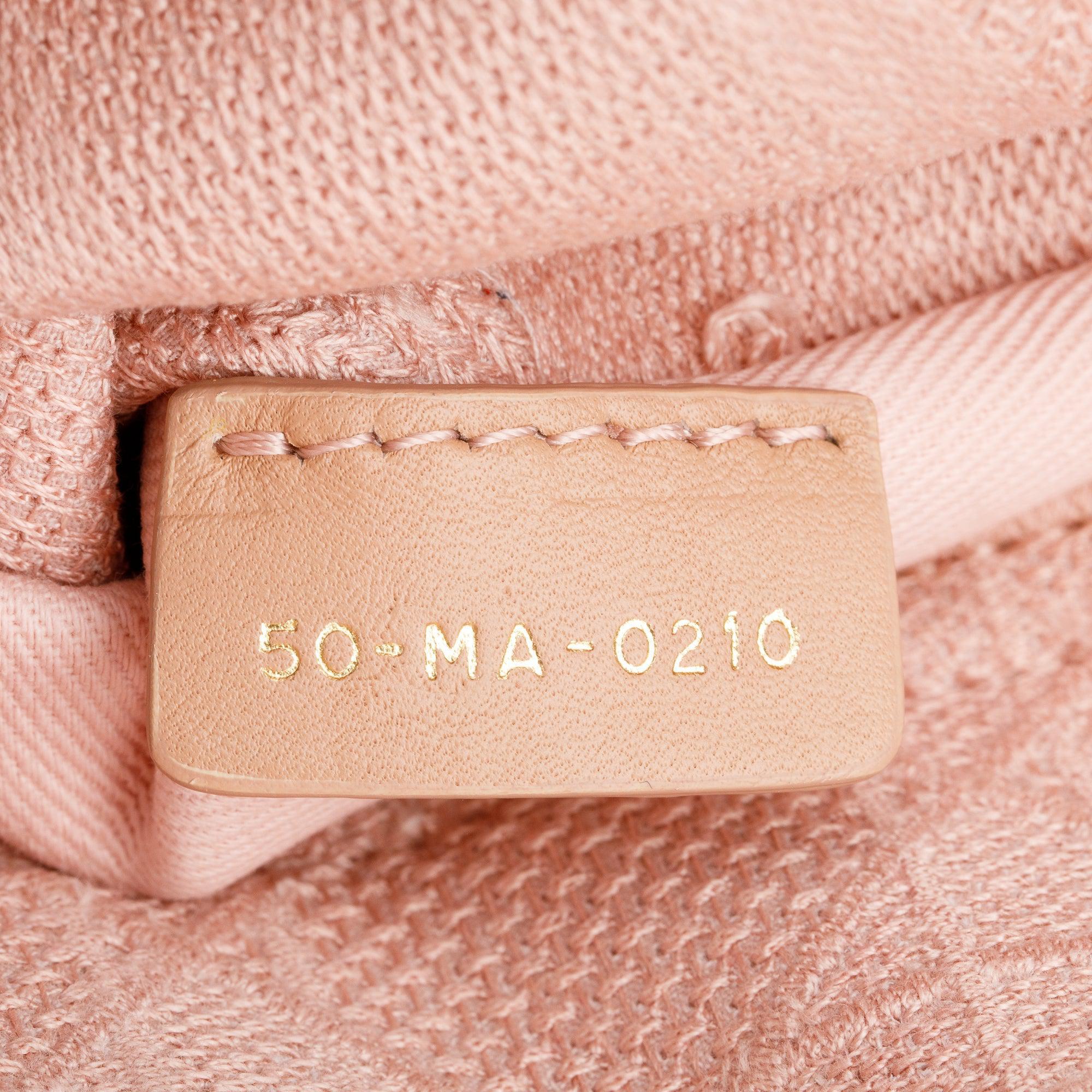 Christian Dior 2020 Pink Cannage Medium Lady D-Lite Bag w/ Strap