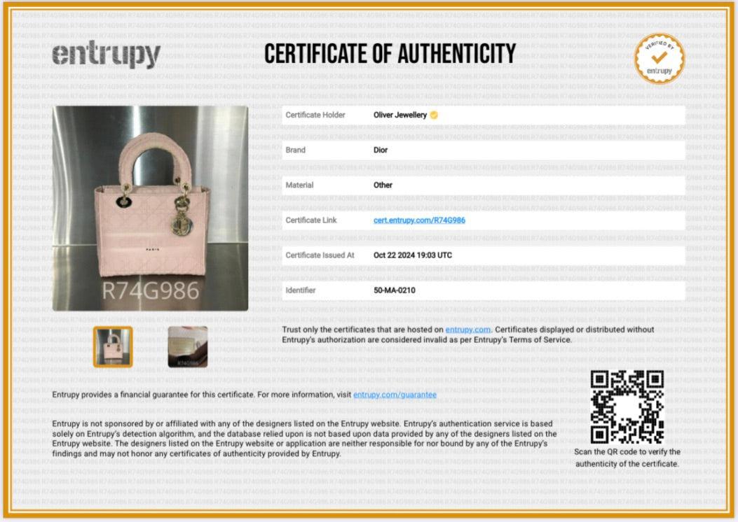 Christian Dior 2020 Pink Cannage Medium Lady D-Lite Bag w/ Strap