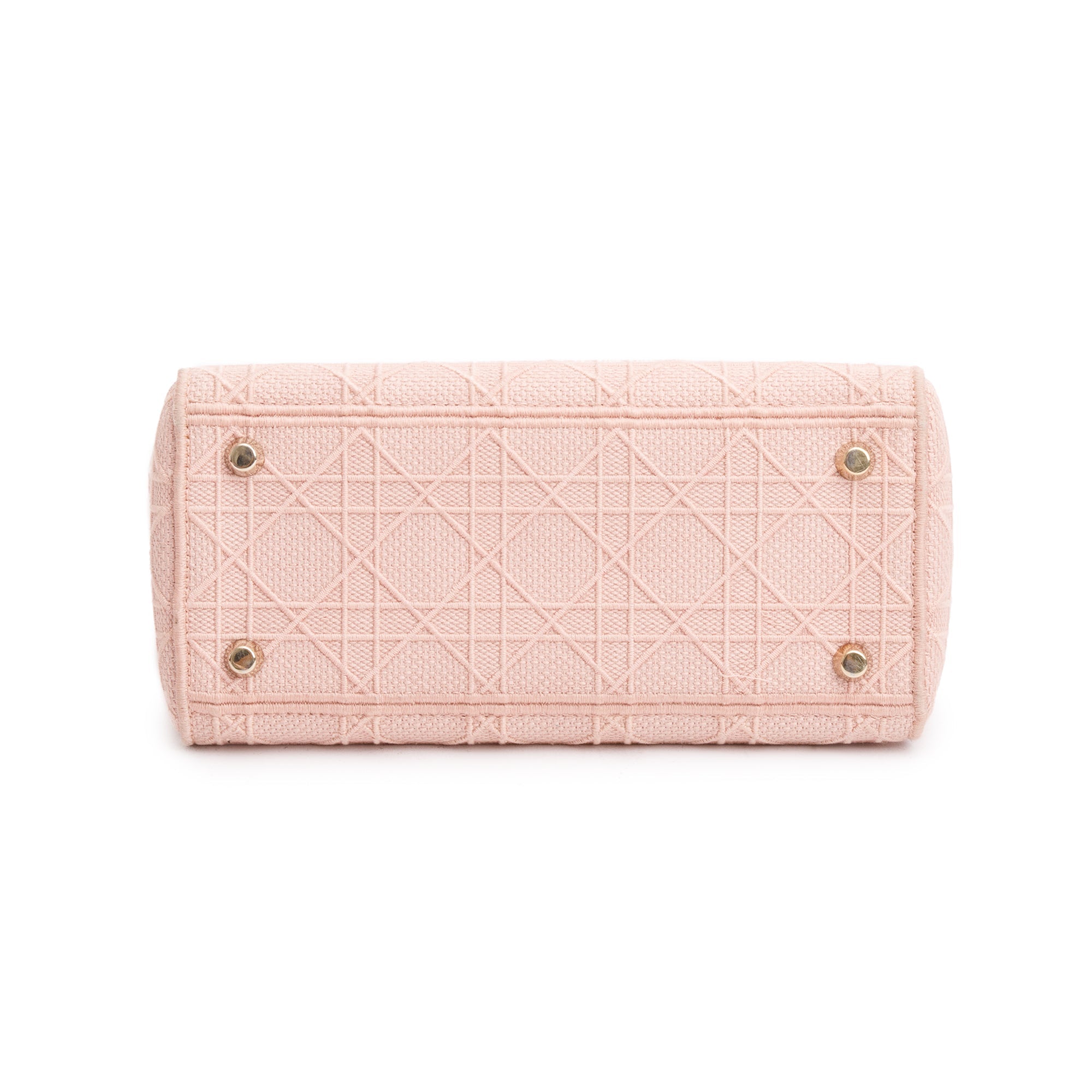 Christian Dior 2020 Pink Cannage Medium Lady D-Lite Bag w/ Strap