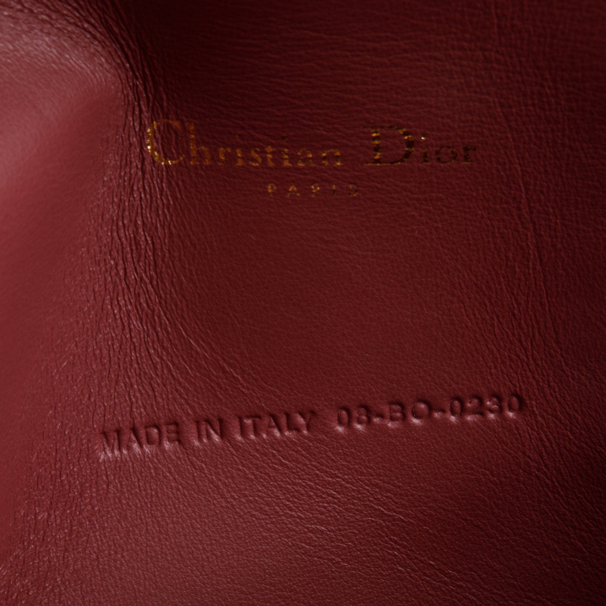 Christian Dior 2020 Pink Cannage Patent Leather Lady Dior Chain Pouch w/ Inserts