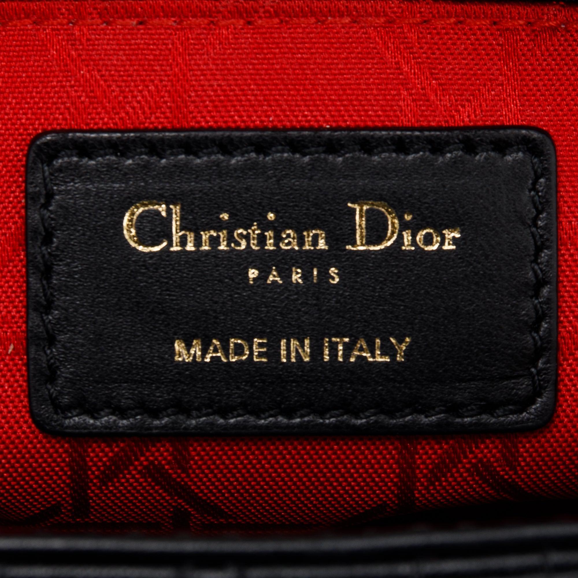 Christian Dior 2020 Small Black Lady Dior Bag w/ Box