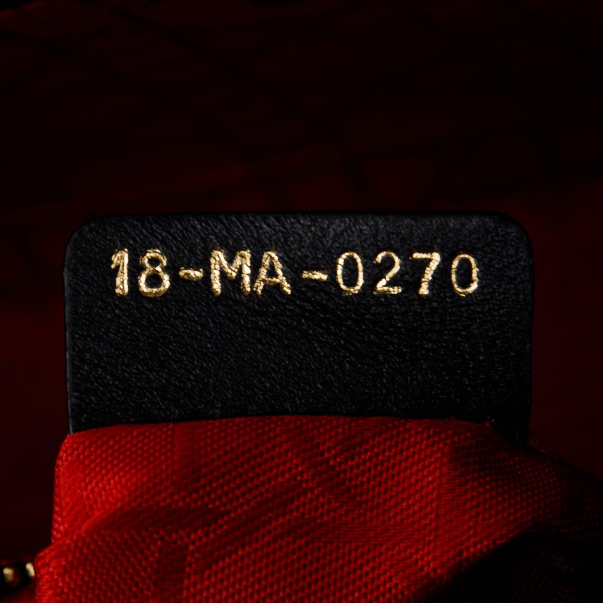 Christian Dior 2020 Small Black Lady Dior Bag w/ Box