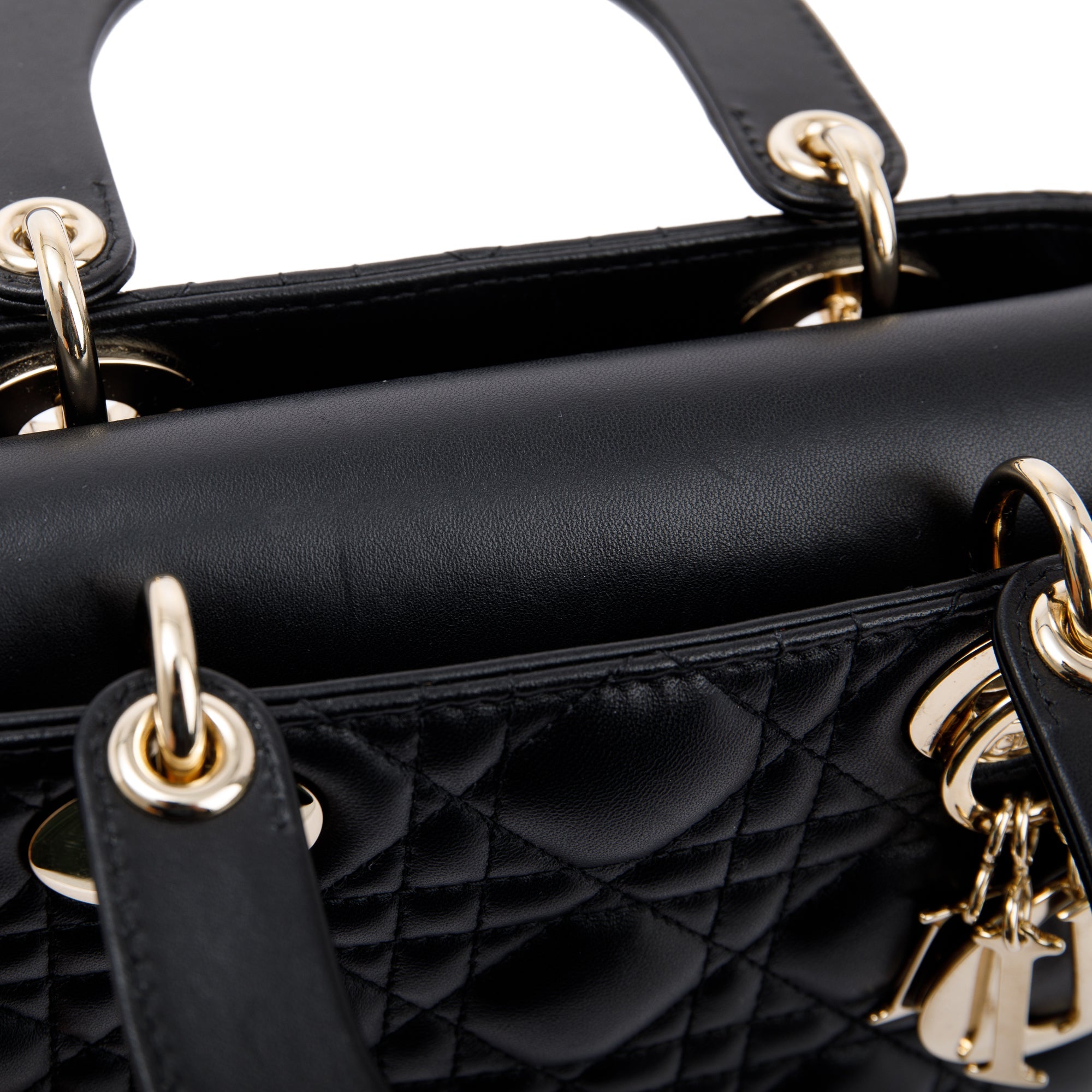 Christian Dior 2020 Small Black Lady Dior Bag w/ Box