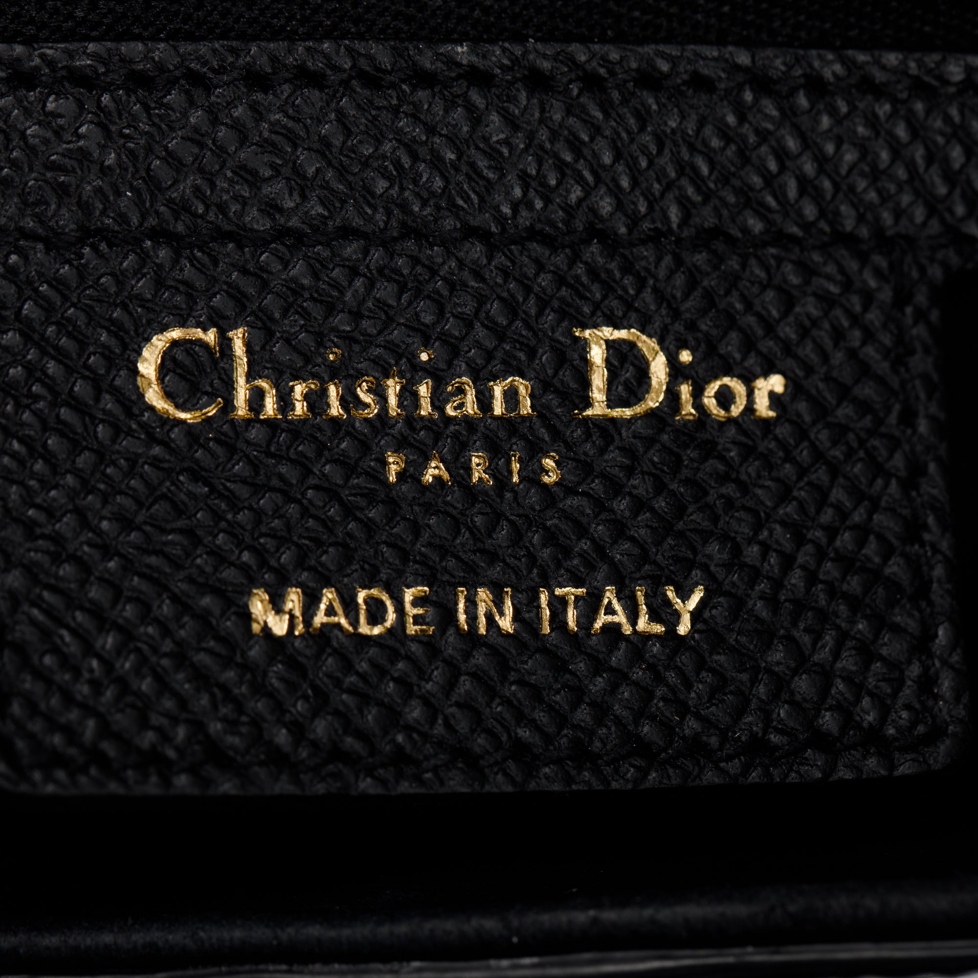 Christian Dior 2021 Black Grained Calfskin Leather Medium Saddle Bag
