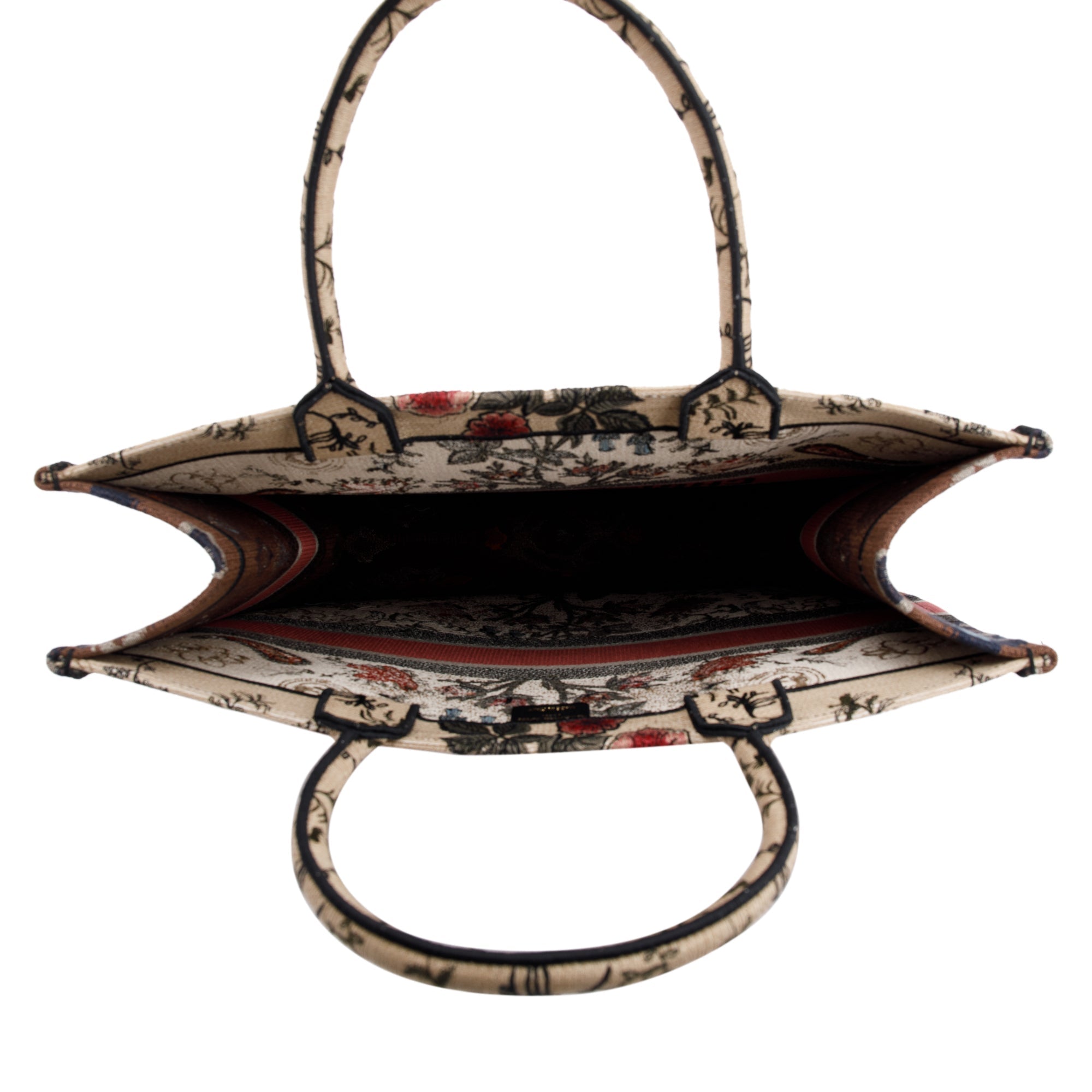 Christian Dior 2021 Large Broderie Dior Flowers Book Tote w/ Box