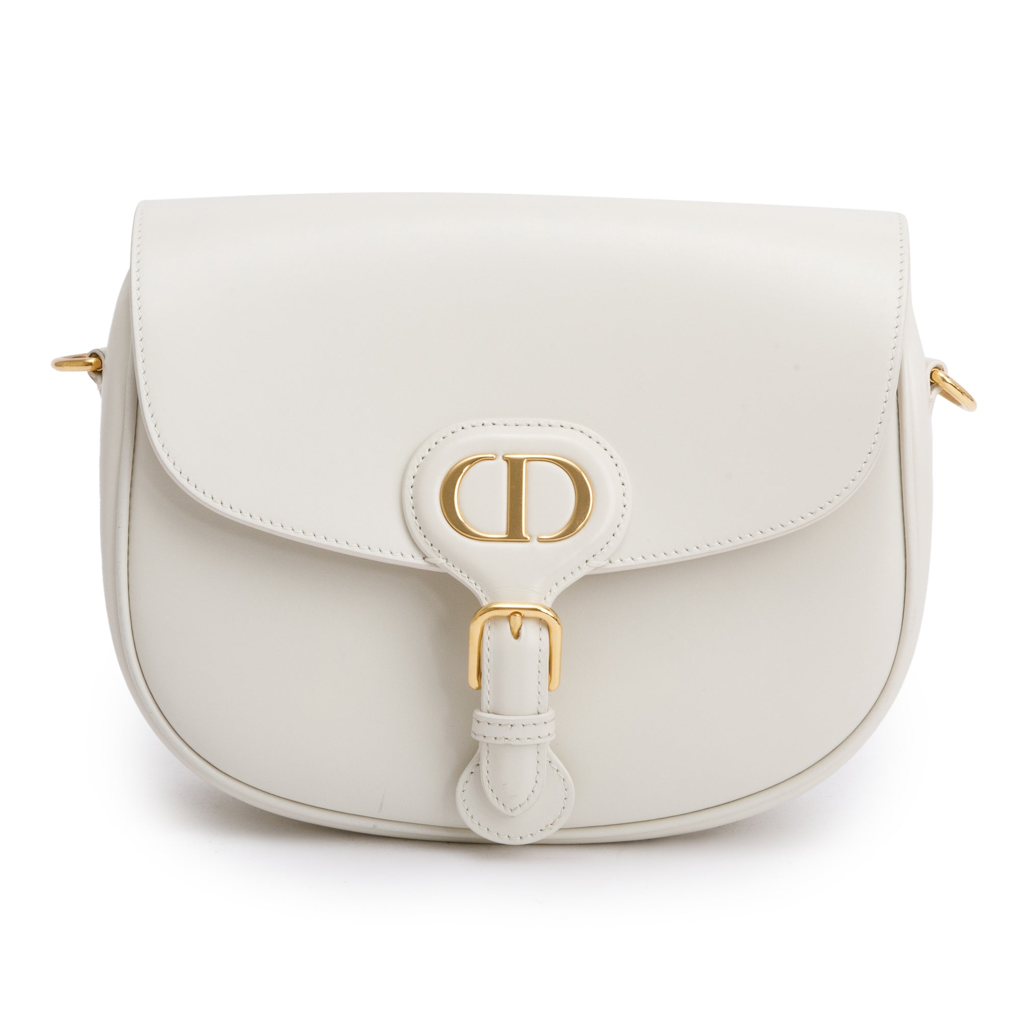 Christian Dior 2021 Latte Box Leather Medium Bobby Bag