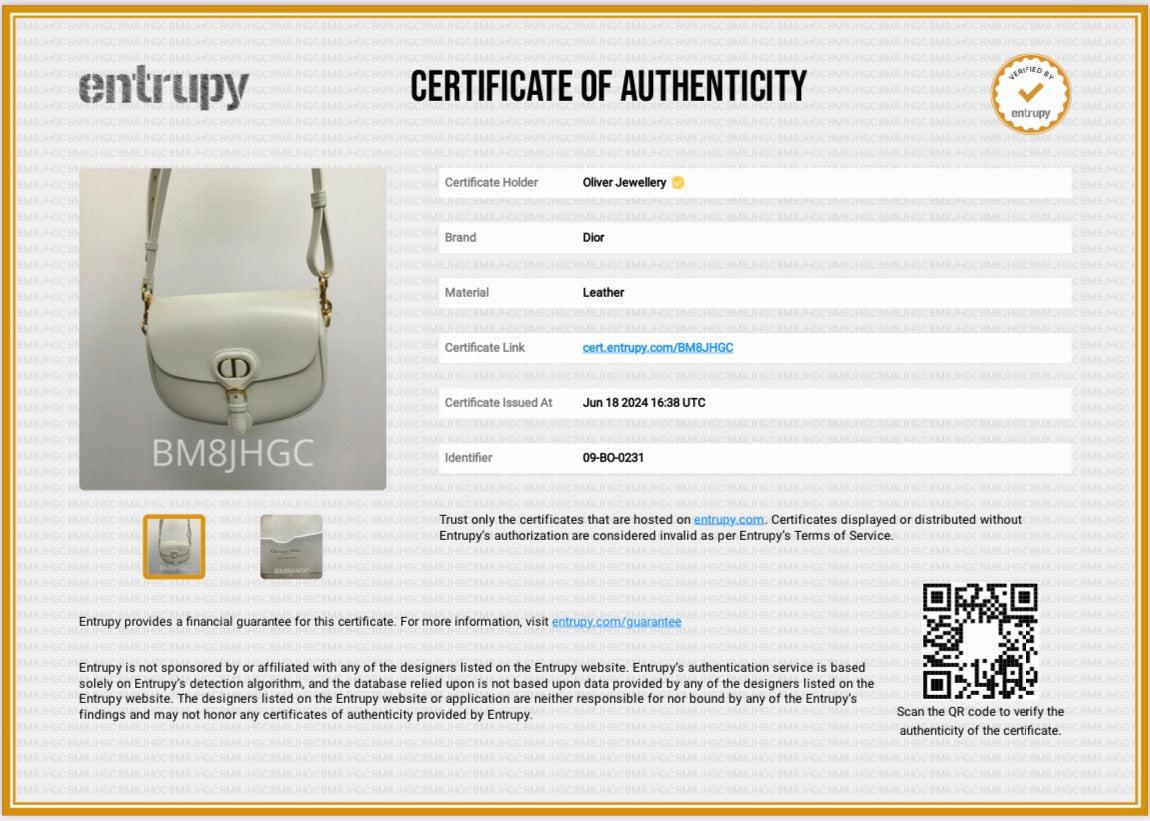 Christian Dior 2021 Latte Box Leather Medium Bobby Bag