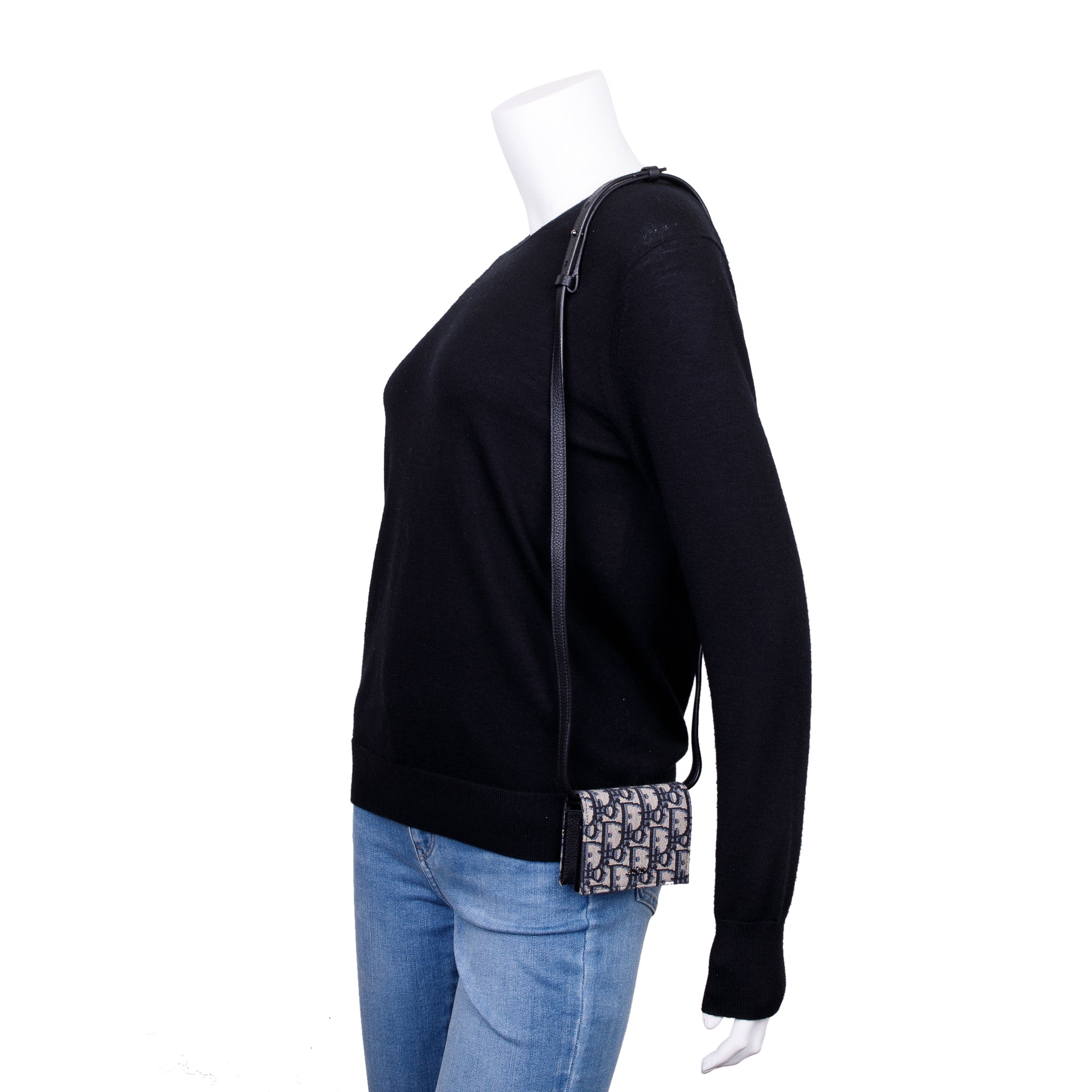 Christian Dior 2021 Oblique Jacquard Nano Flap Card Case w/ Box