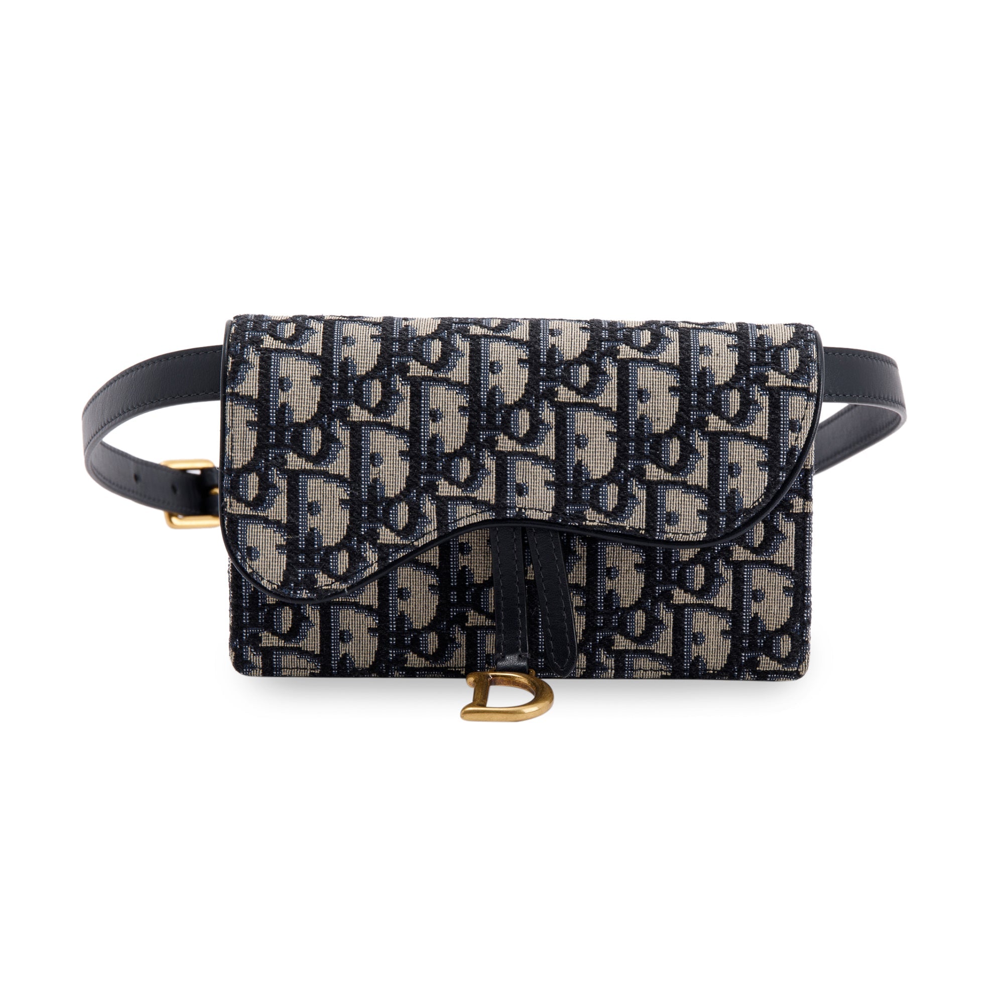 Christian Dior 2021 Oblique Saddle Belt Pouch w/ Box