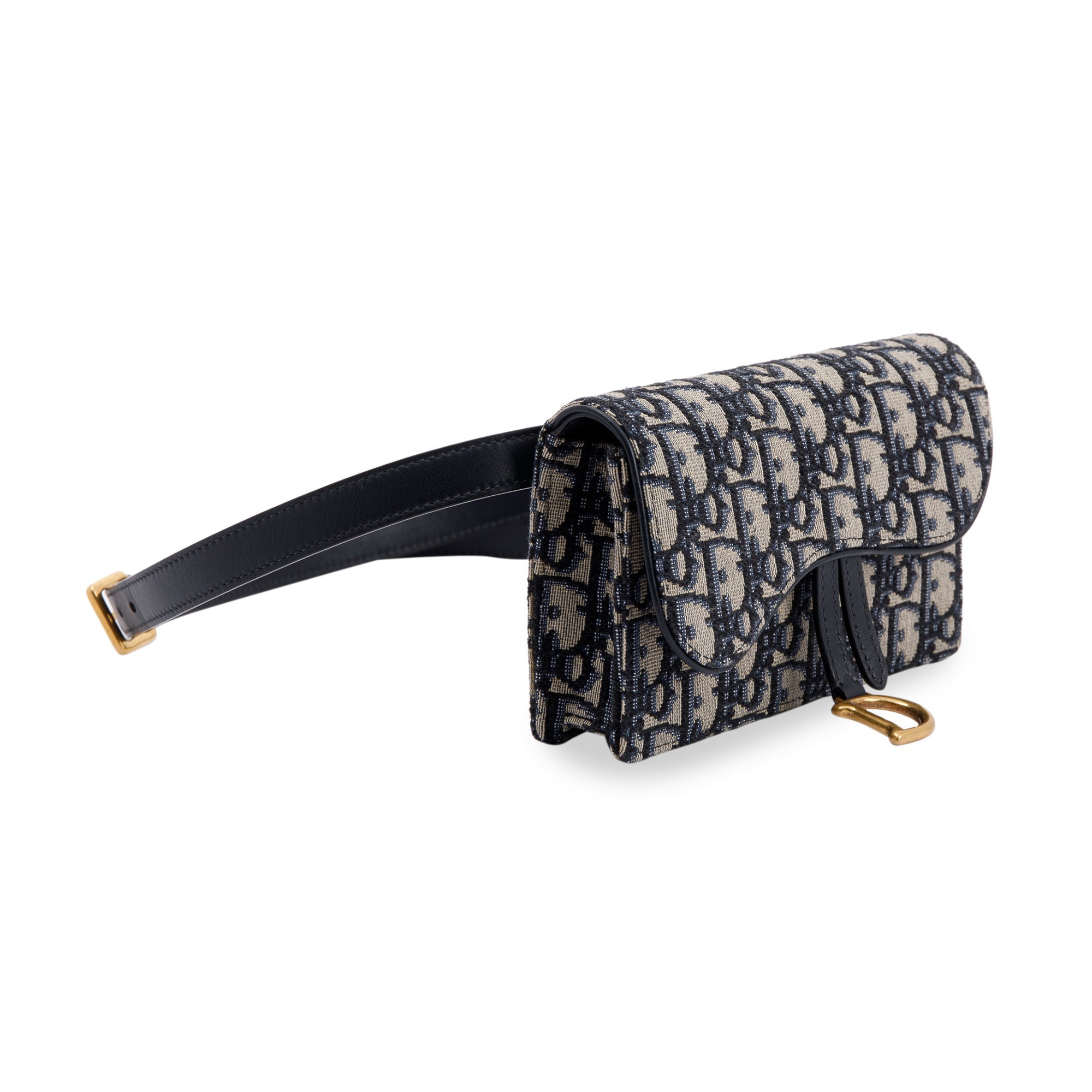 Christian Dior 2021 Oblique Saddle Belt Pouch w/ Box