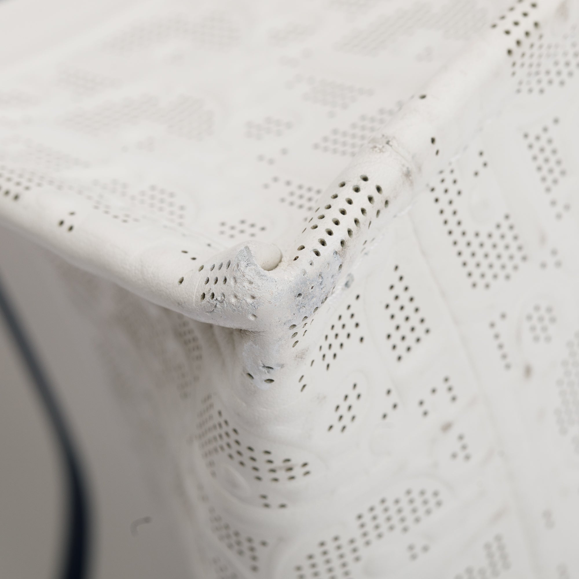 Christian Dior 2021 White Oblique Embossed Leather Medium Book Tote