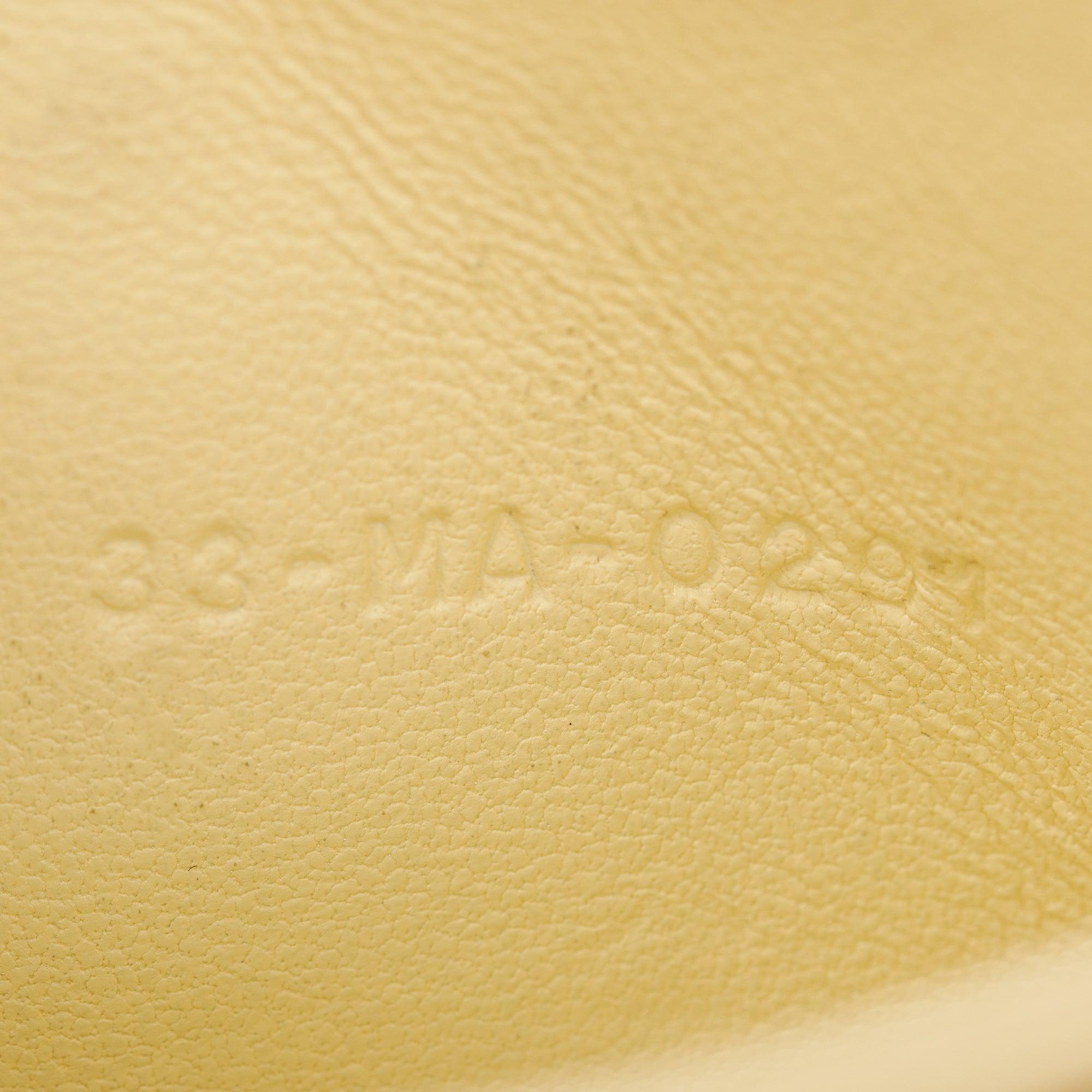 Christian Dior 2021 Yellow Cannage Lambskin Leather Lady Dior 5-Gusset Card Holder