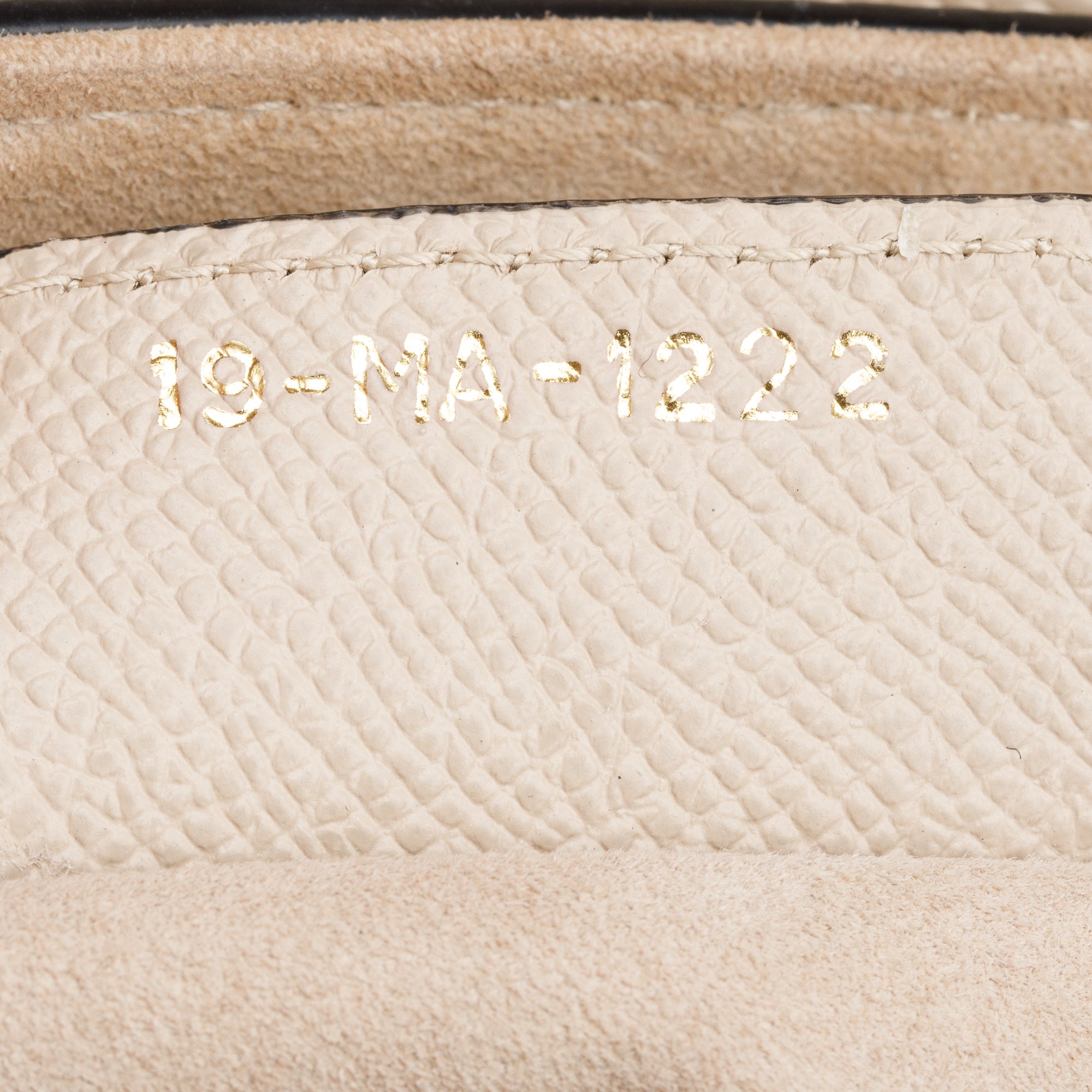 Christian Dior 2022 Beige Grained Calfskin Leather Saddle Bag w/ Strap & Authenticity Card