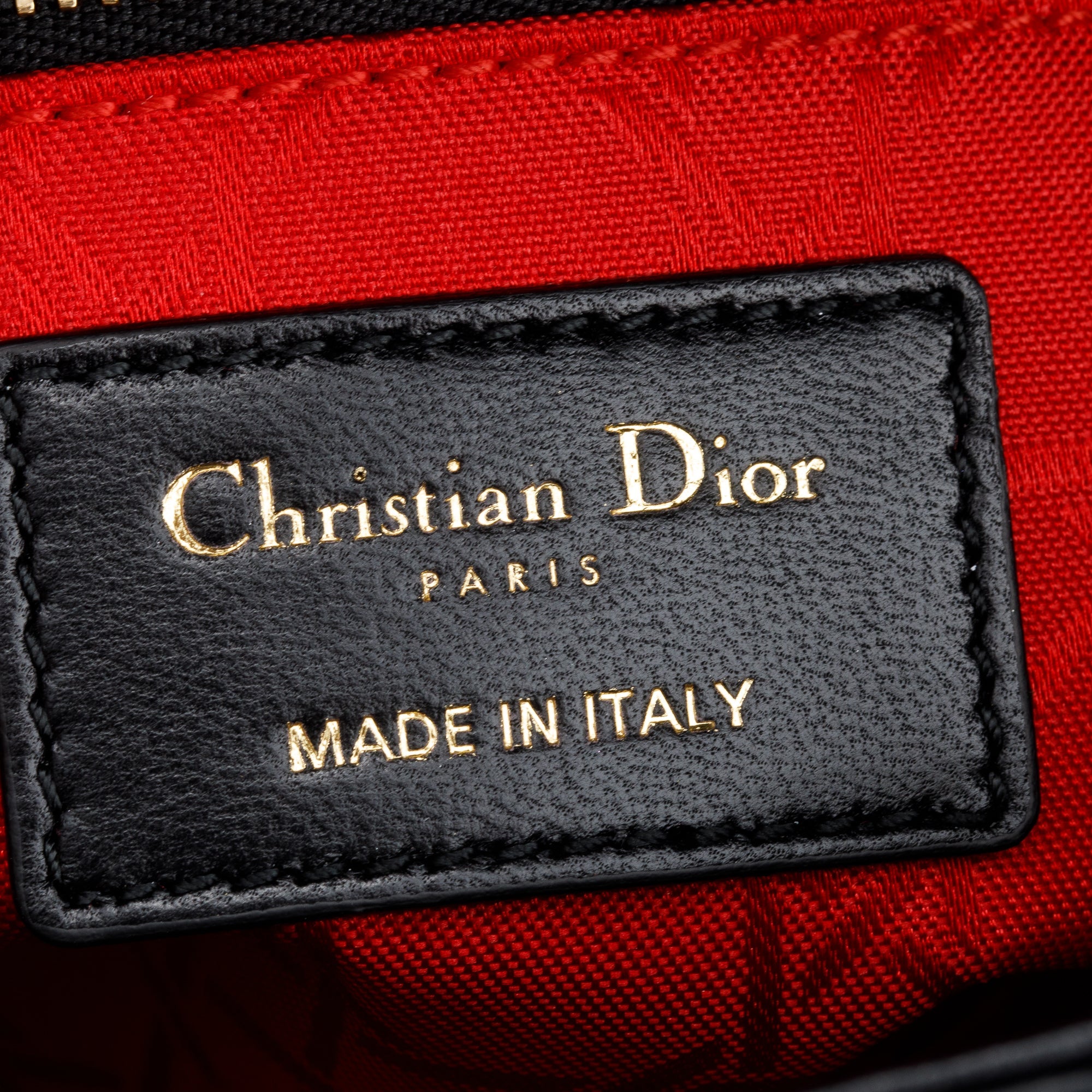 Christian Dior 2022 Black Cannage Lambskin Leather Small Lady Dior Bag w/ Box, Authenticity Card & Strap
