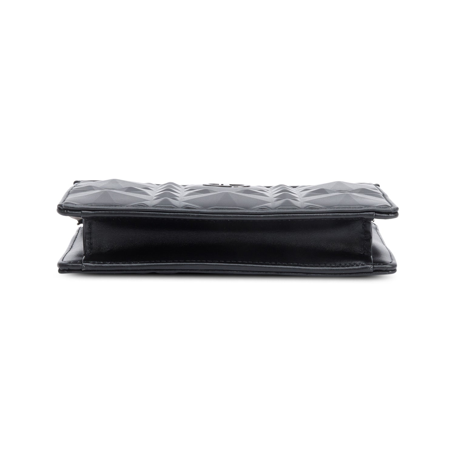 Christian Dior 2022 Black Macrocannage Diamond Quilted Caro Pouch with Chain