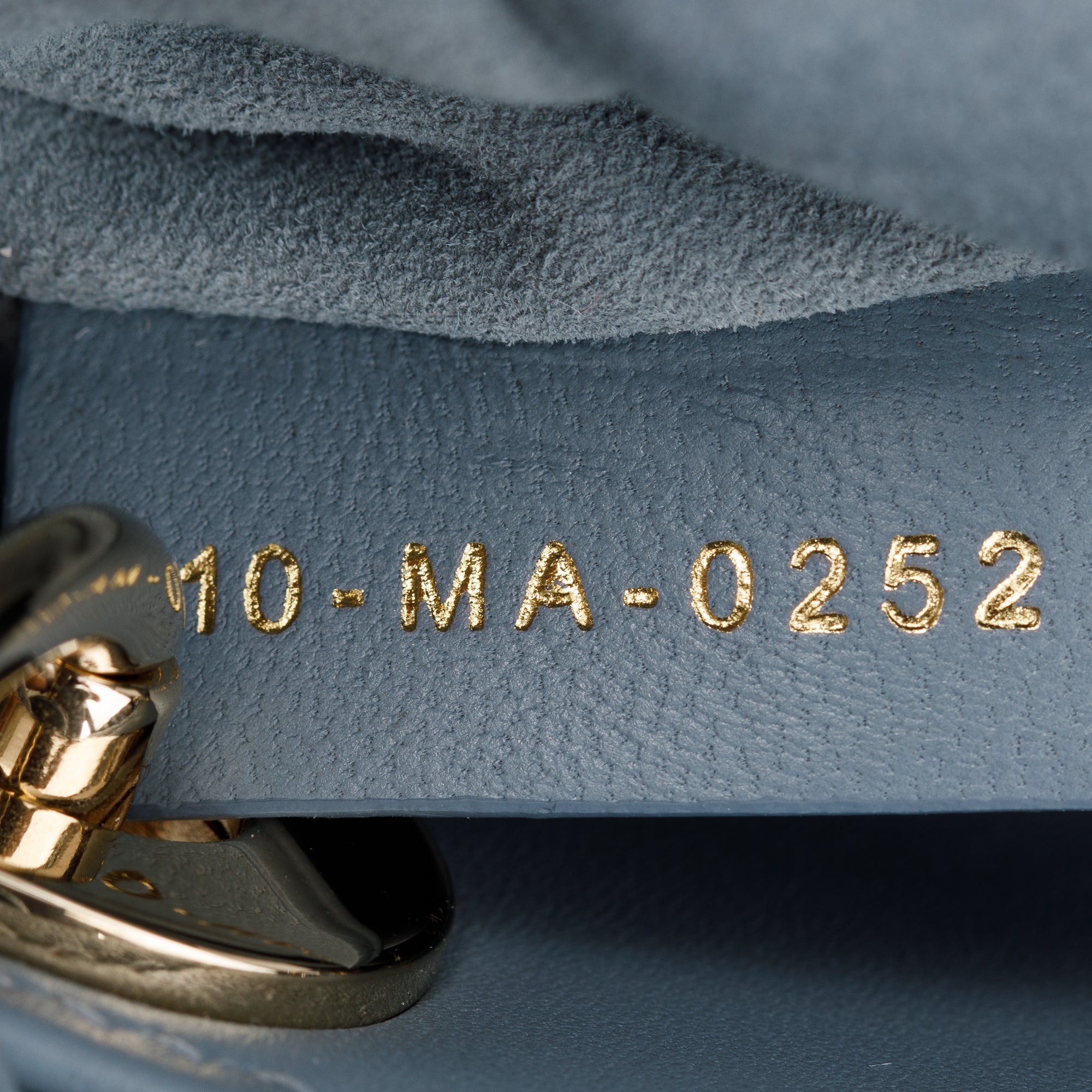 Christian Dior 2022 Blue Cannage Lambskin Leather Micro Lady Dior Bag w/ Strap, Box, & Authenticity Card