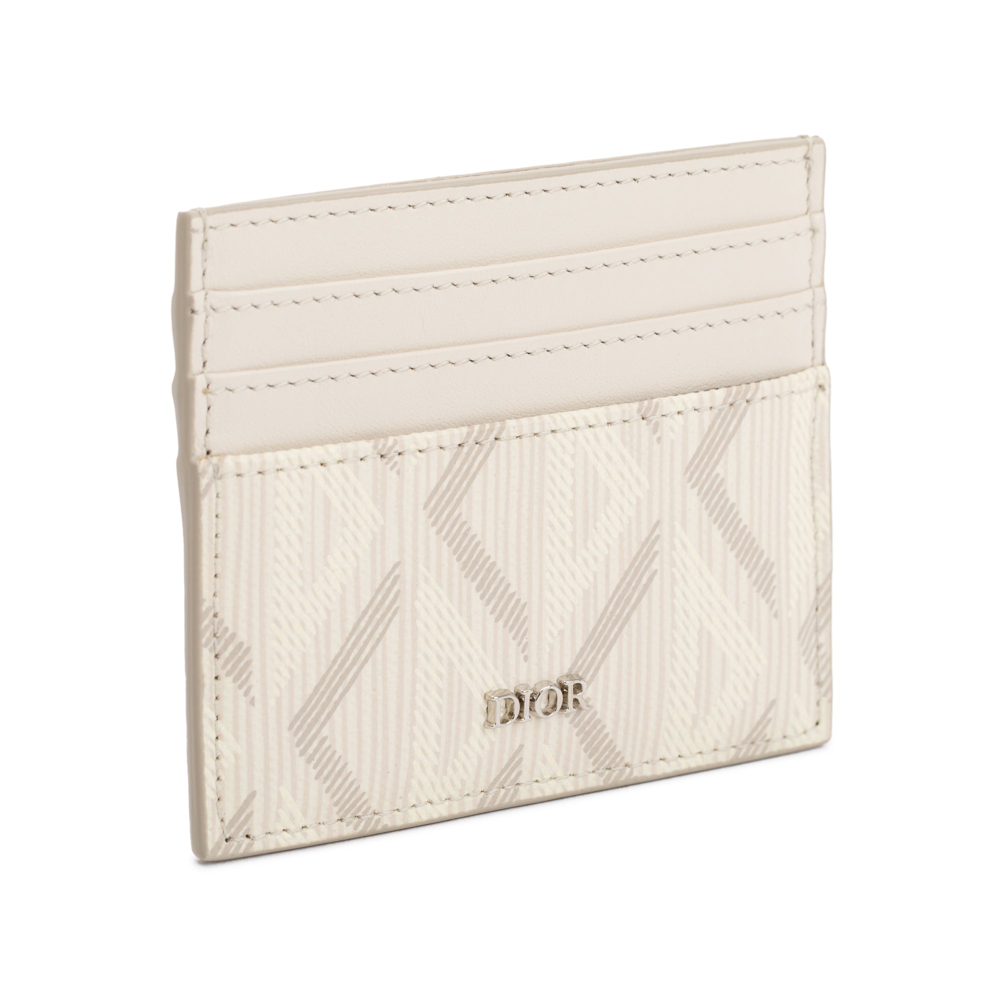 Christian Dior 2022 Creme Canvas Card Holder