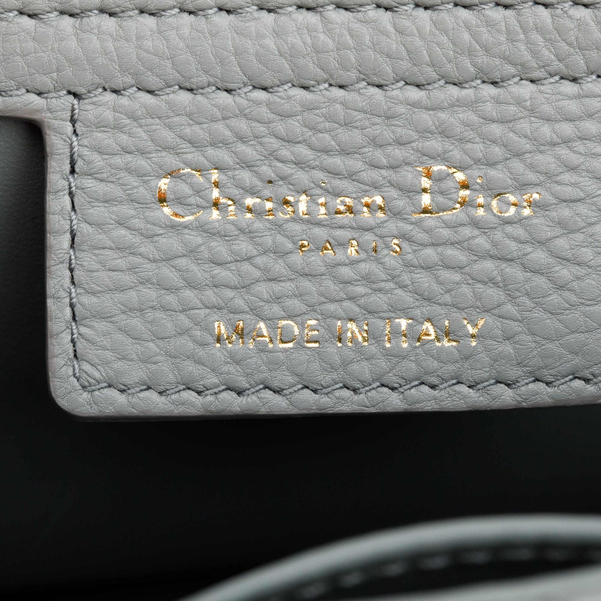 Christian Dior 2022 Grey Supple Cannage Calfskin Leather Medium Dior Caro Bag w/ Authenticity Card