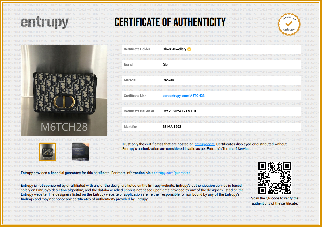 Christian Dior 2022 Navy Oblique 30 Montaigne 2-In-1 Pouch Bag