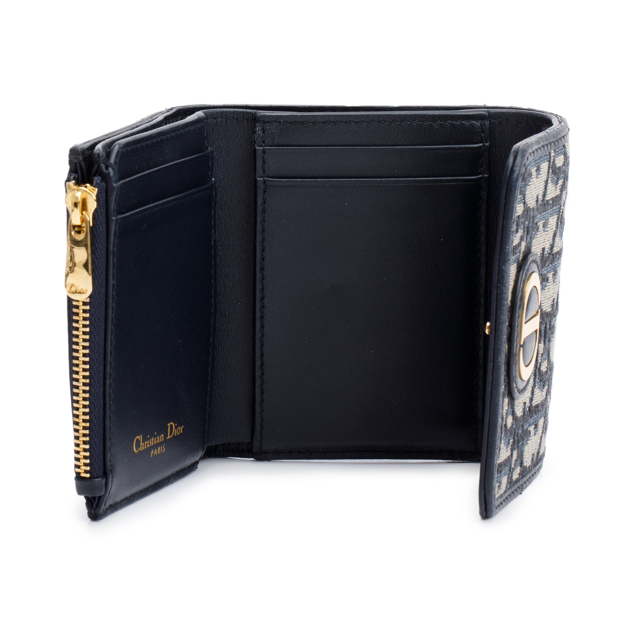 Christian Dior 2022 Oblique 30 Montaigne Lotus Wallet