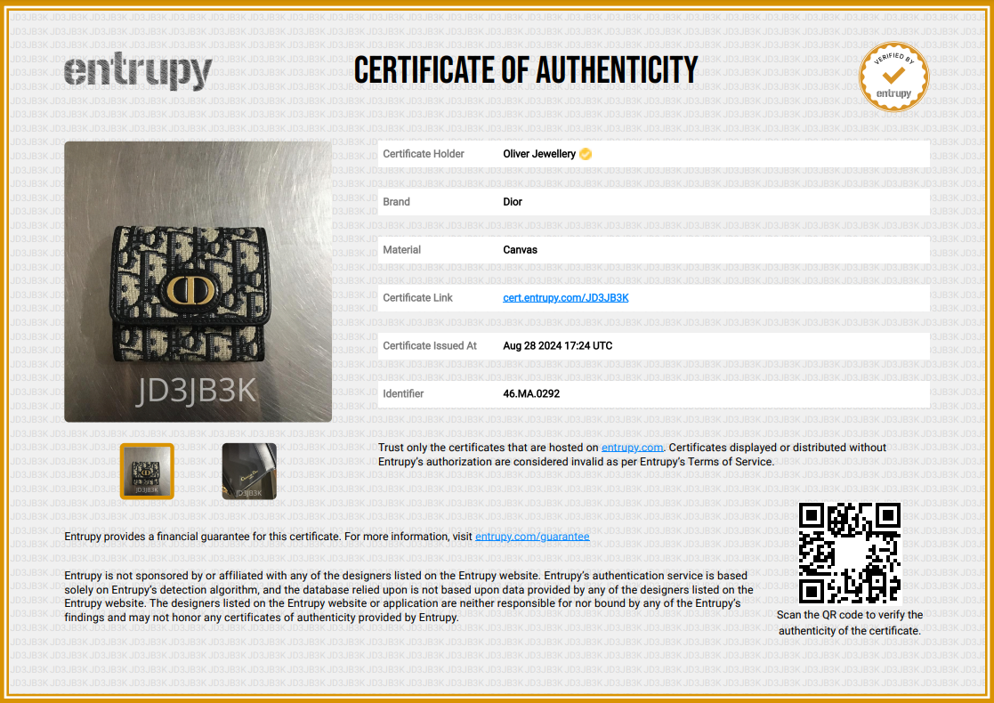 Christian Dior 2022 Oblique 30 Montaigne Lotus Wallet