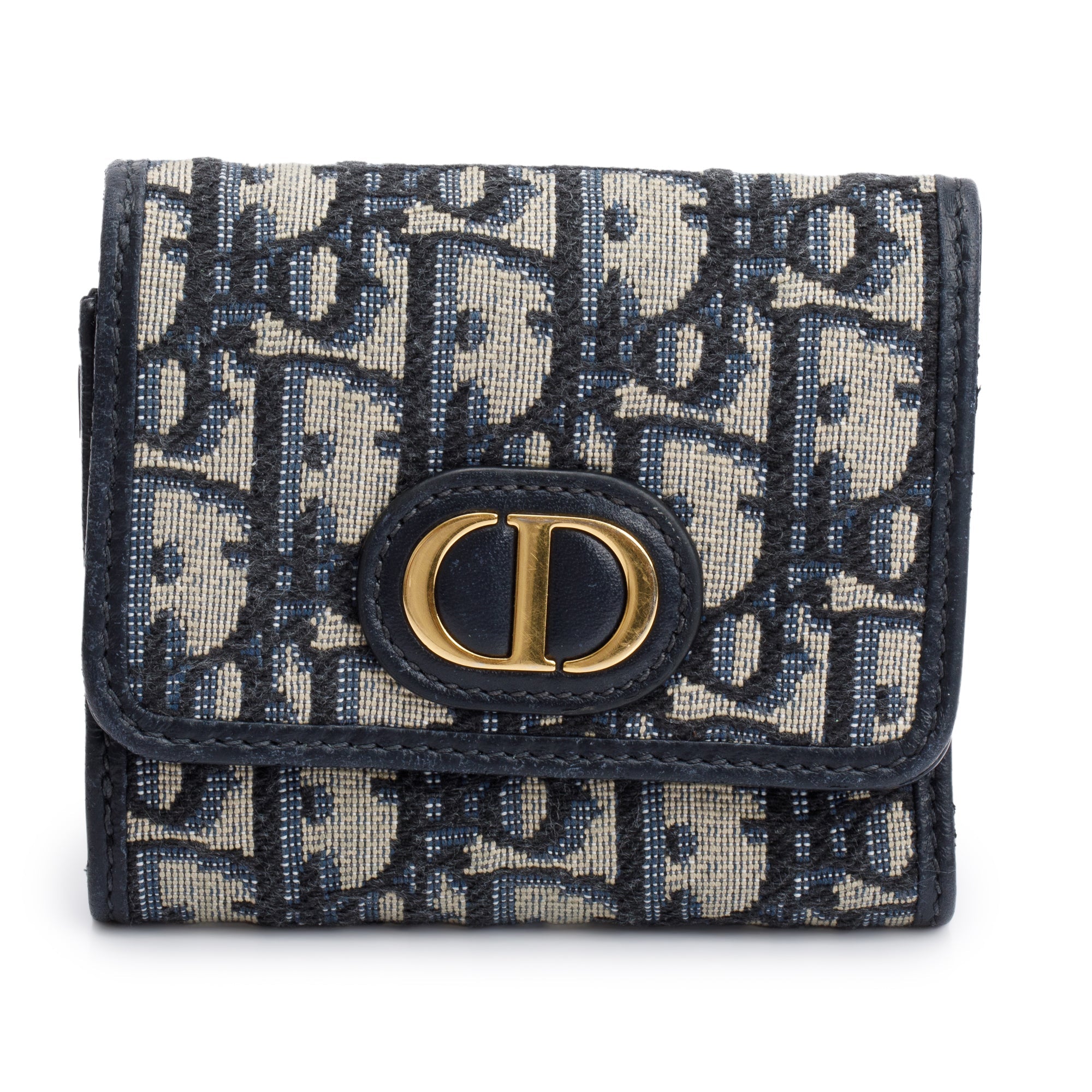 Christian Dior 2022 Oblique 30 Montaigne Lotus Wallet