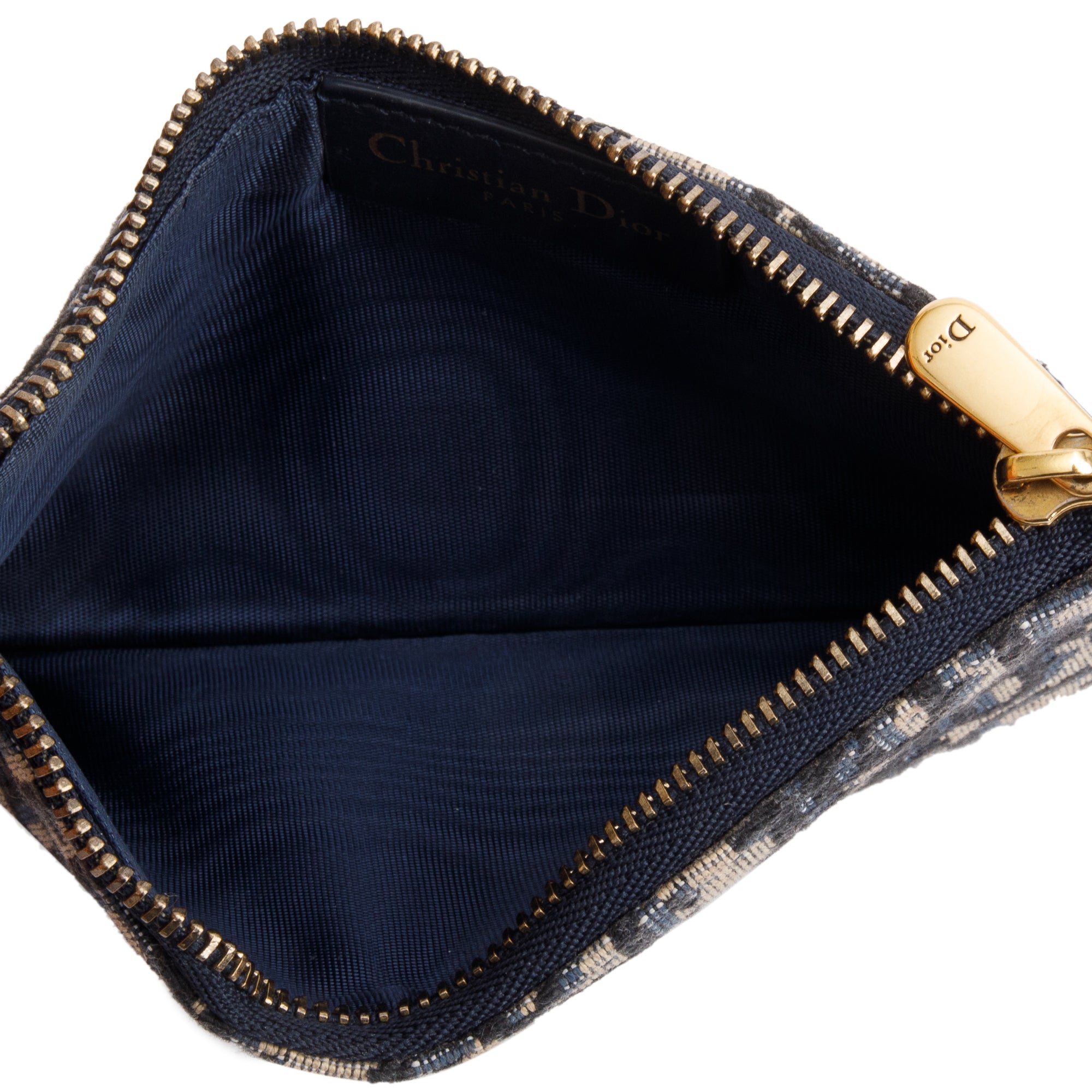 Christian Dior 2022 Oblique Long Saddle Wallet on Chain w/ Box, Receipt & Insert