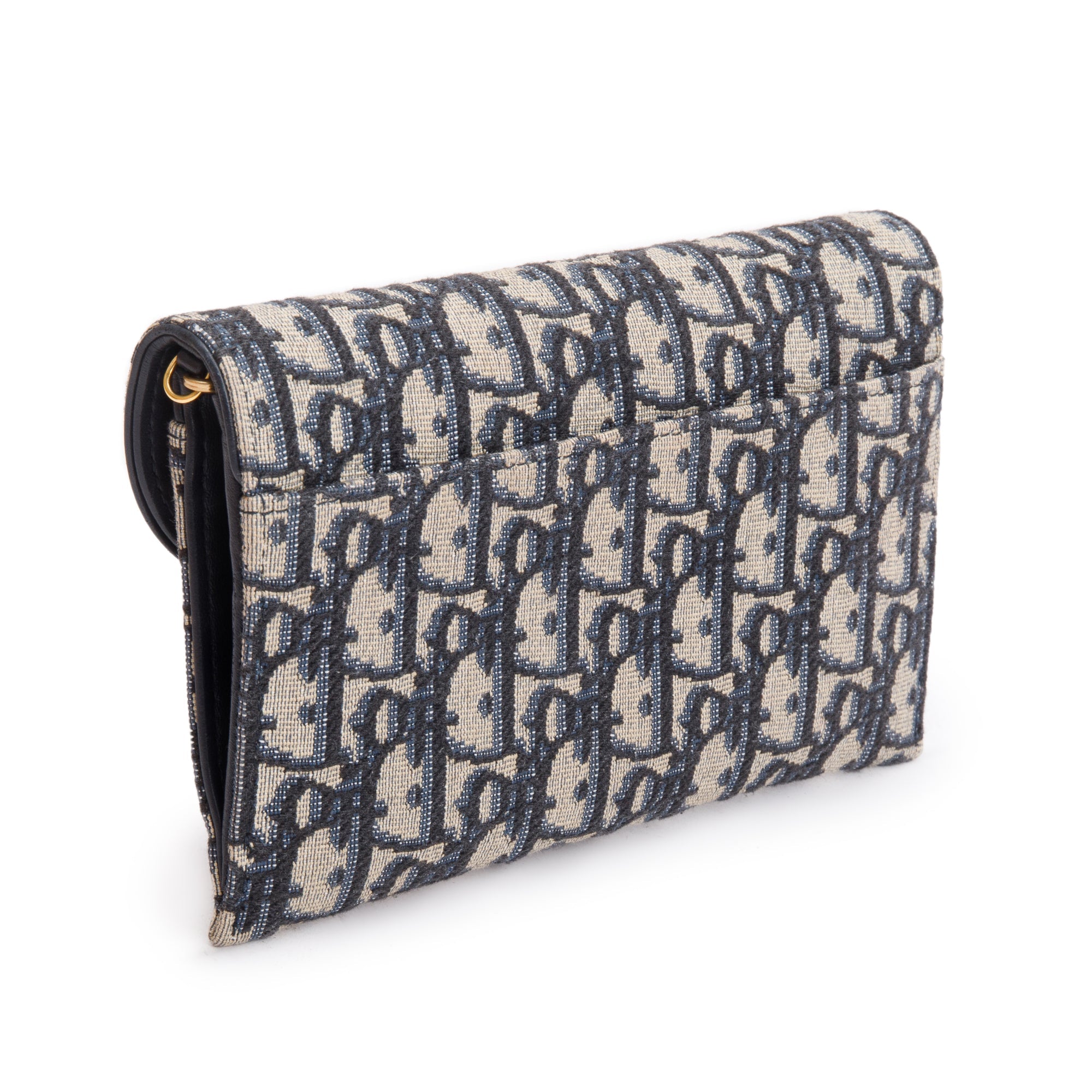 Christian Dior 2022 Oblique Long Saddle Wallet on Chain w/ Box, Receipt & Insert