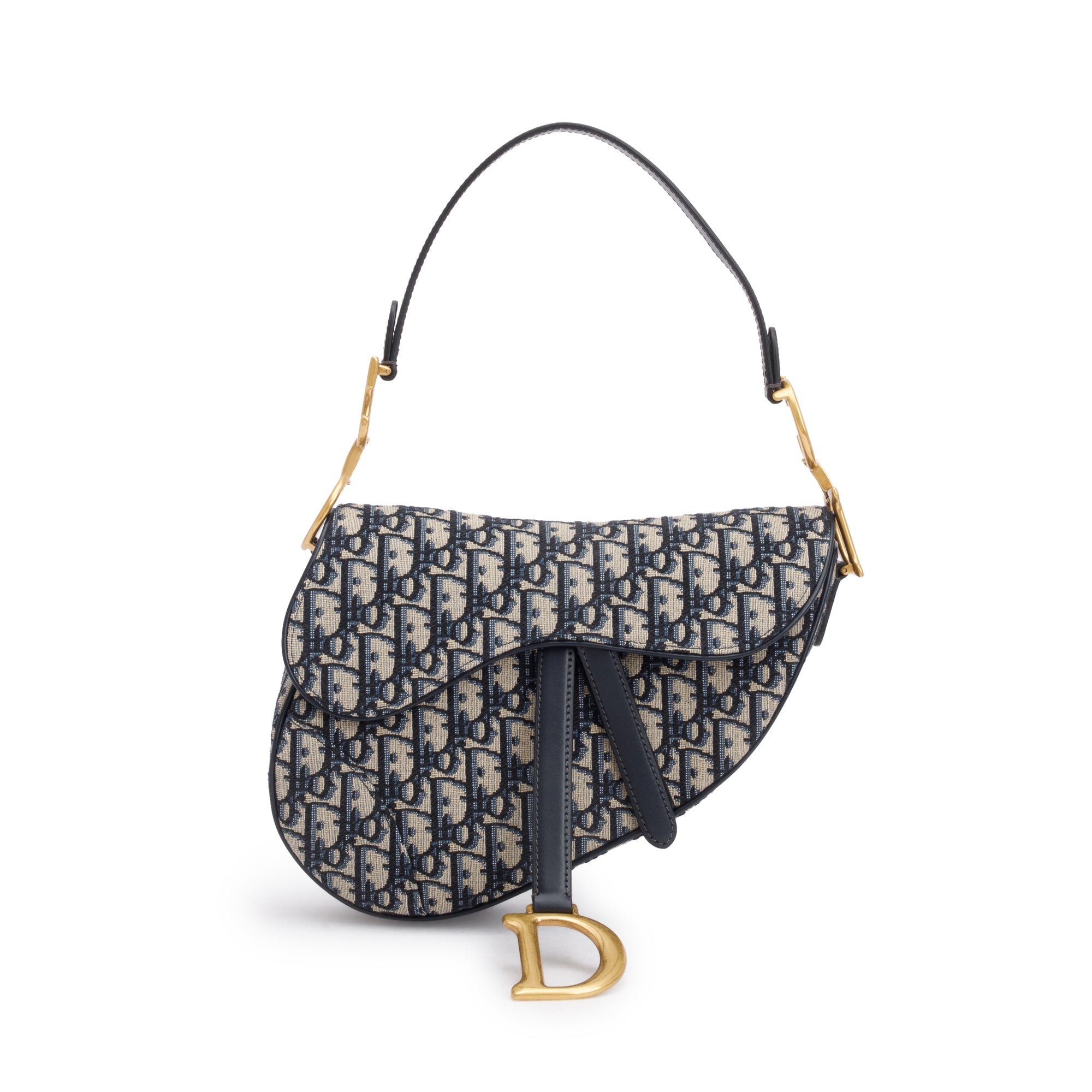 Christian Dior 2022 Oblique Medium Saddle Bag w/ Box