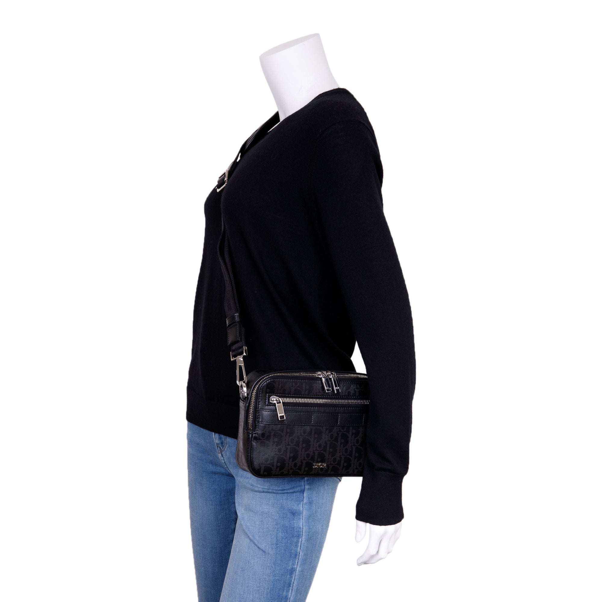 Christian Dior 2022 Safari Leather Messenger Bag w/ Box