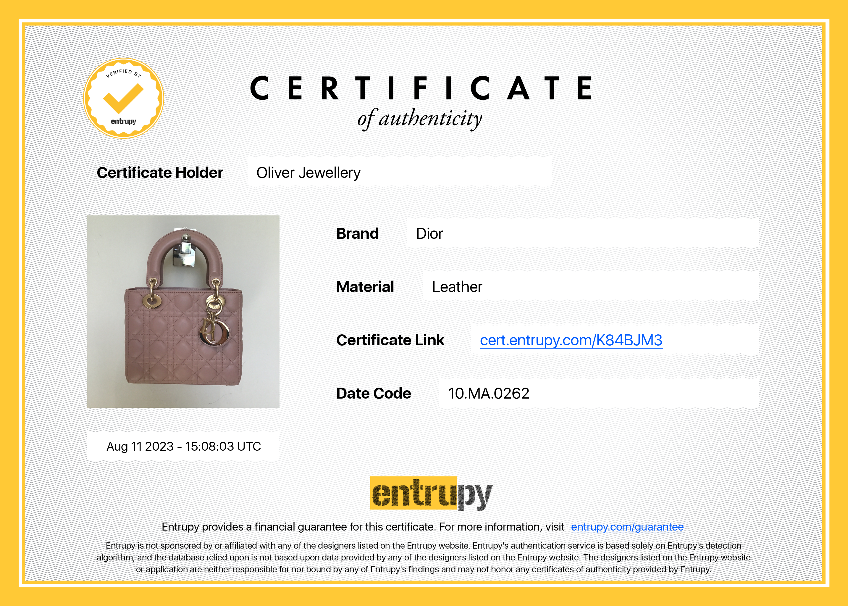 Christian Dior 2022 Small Lady Dior My Abcdior Bag