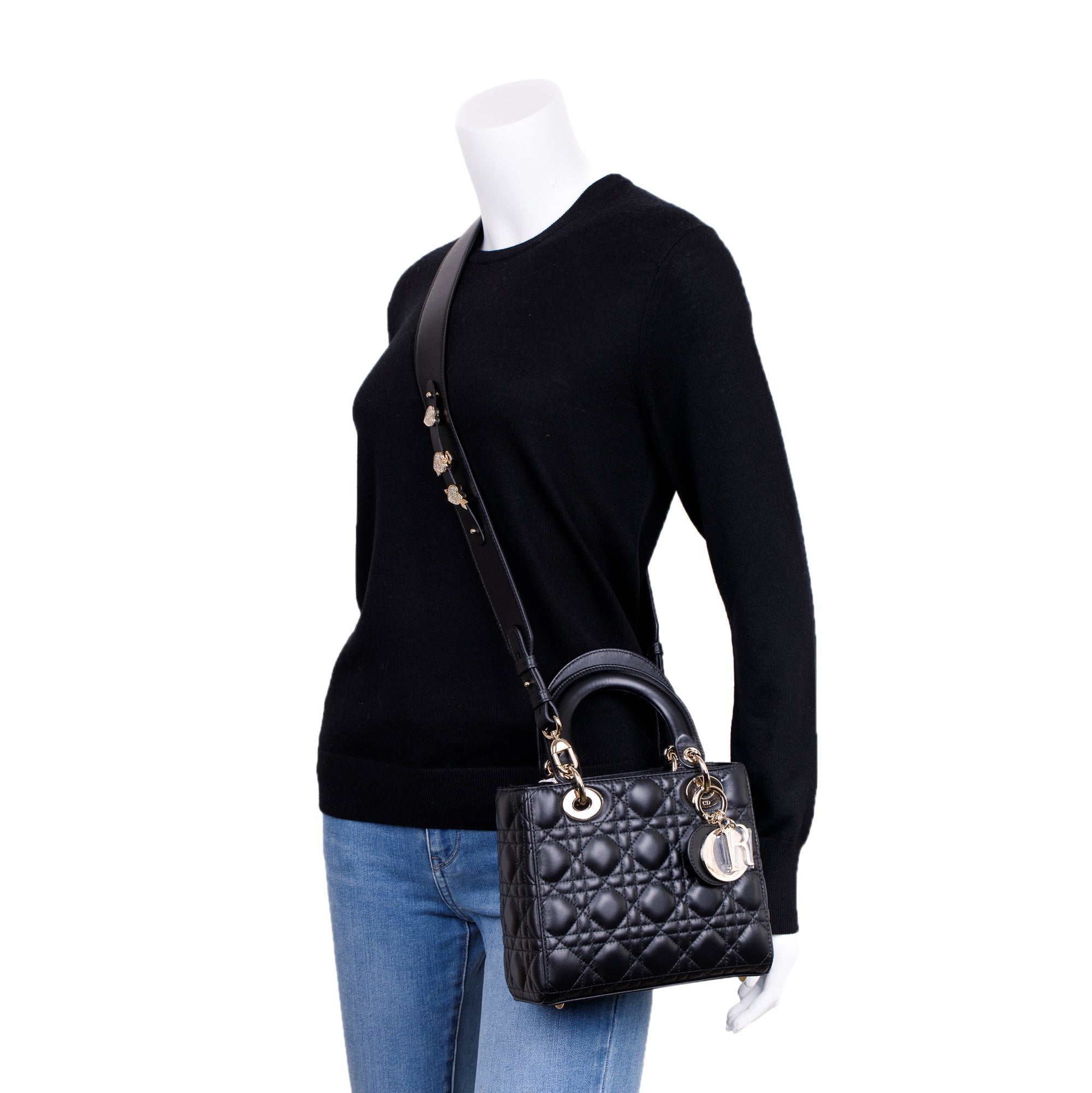 Christian Dior 2022 Small My Lady Dior Lucky Badges Bag w/ Box & Authenticity Card