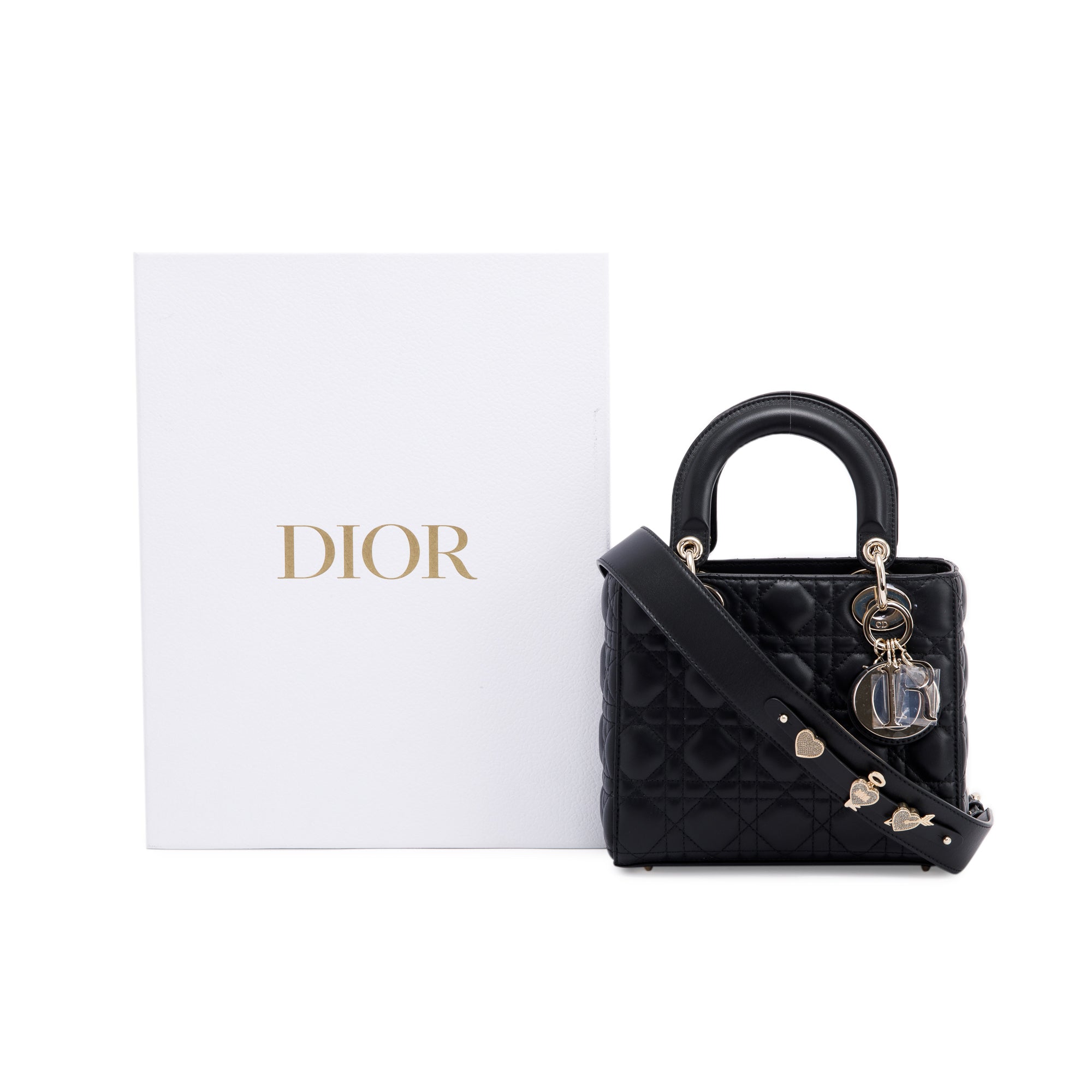 Christian Dior 2022 Small My Lady Dior Lucky Badges Bag w/ Box & Authenticity Card