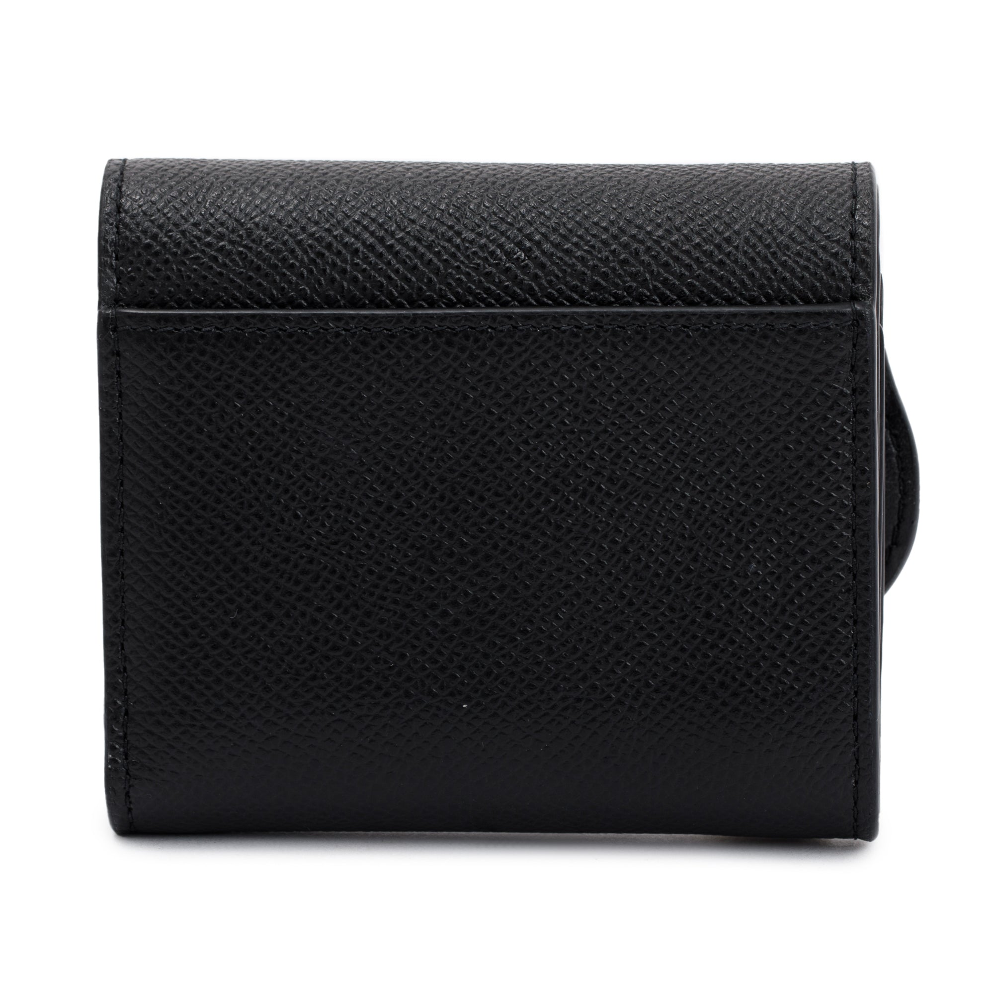 Christian Dior 2023 Black Leather Saddle Lotus Wallet w/ Box