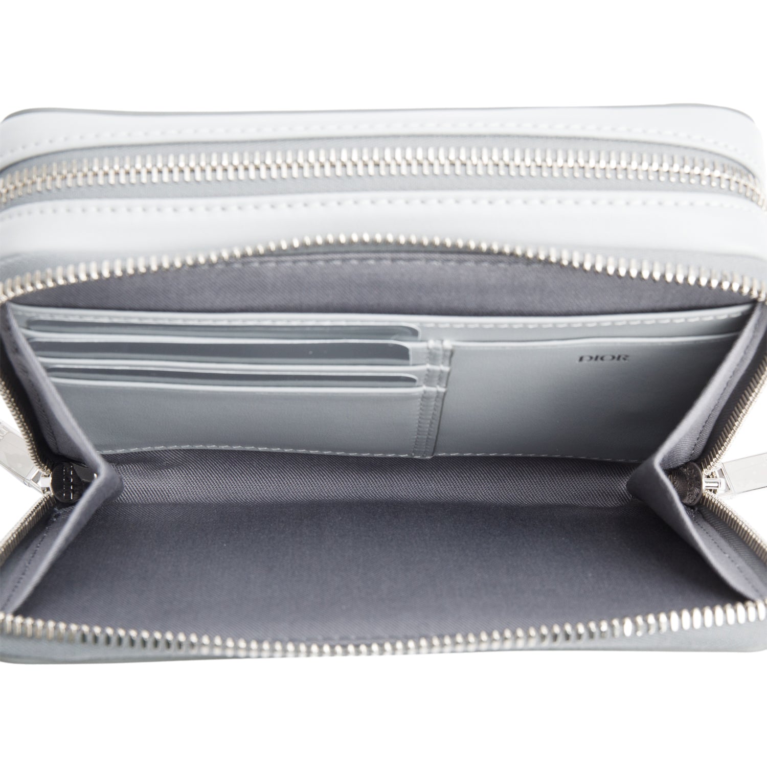 Christian Dior 2023 Grey CD Diamond Coated Canvas Crossbody Pouch w/ Strap