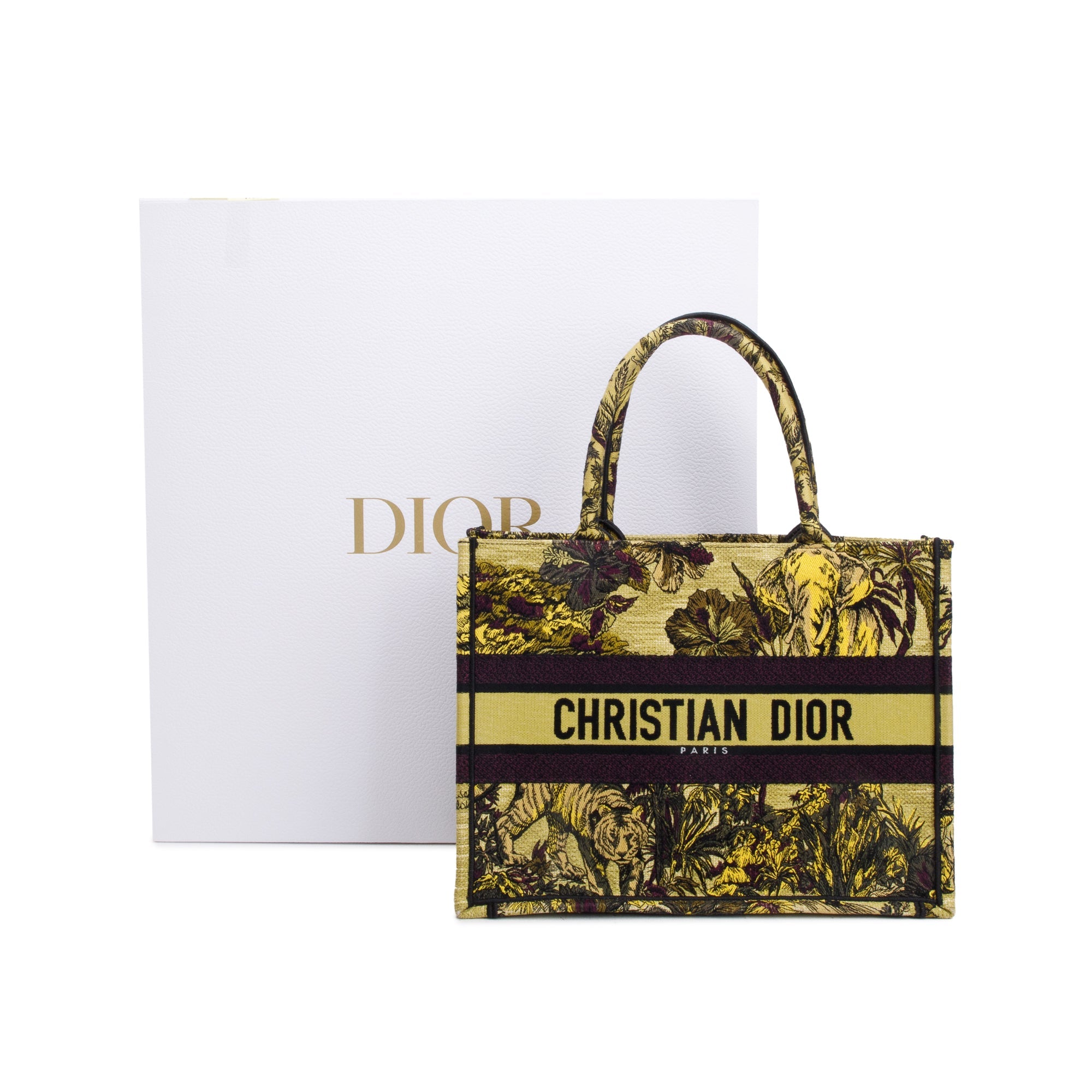 Christian Dior 2023 Medium Toile de Jouy Voyage Embroidery Canvas Book Tote w/ Box & Receipt