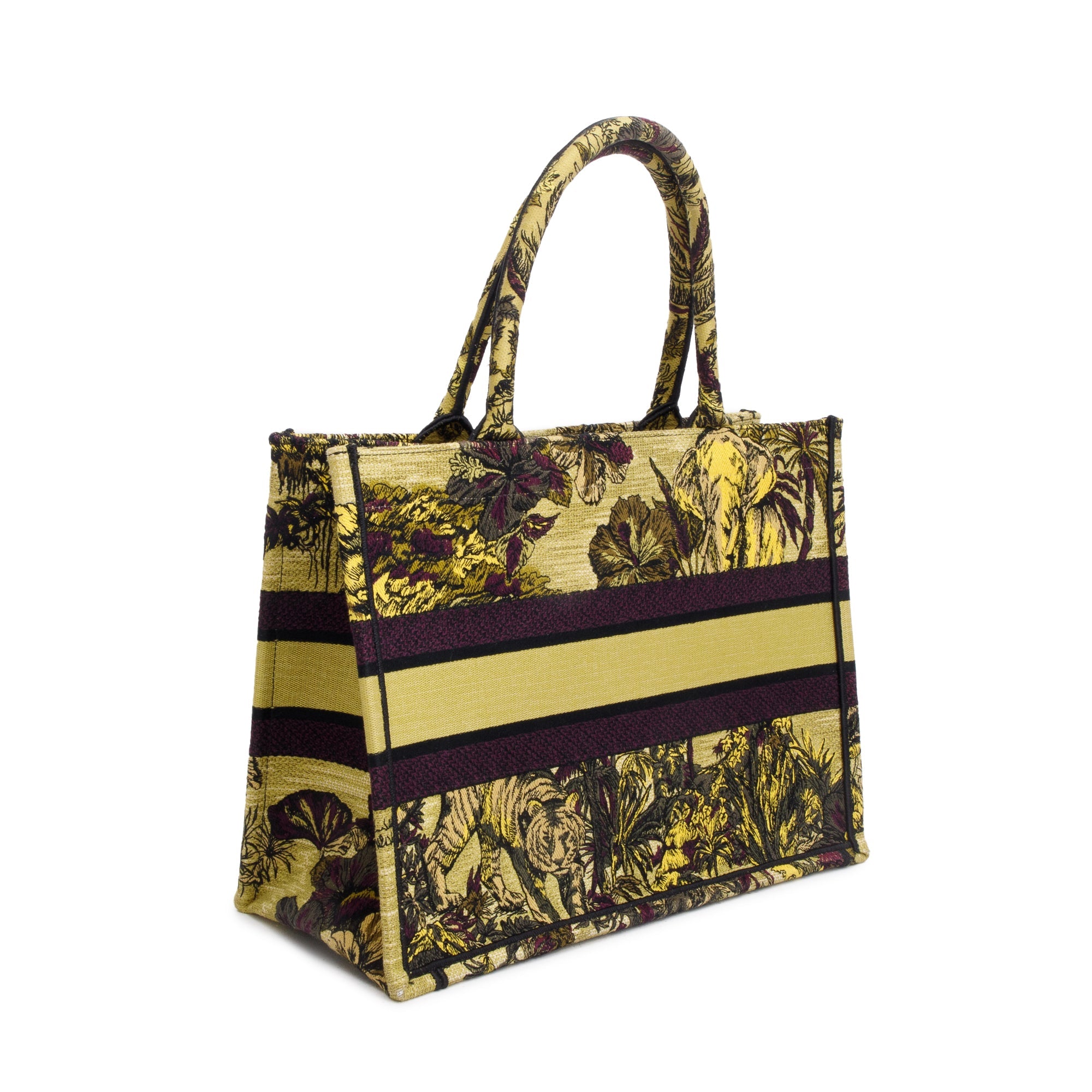 Christian Dior 2023 Medium Toile de Jouy Voyage Embroidery Canvas Book Tote w/ Box & Receipt