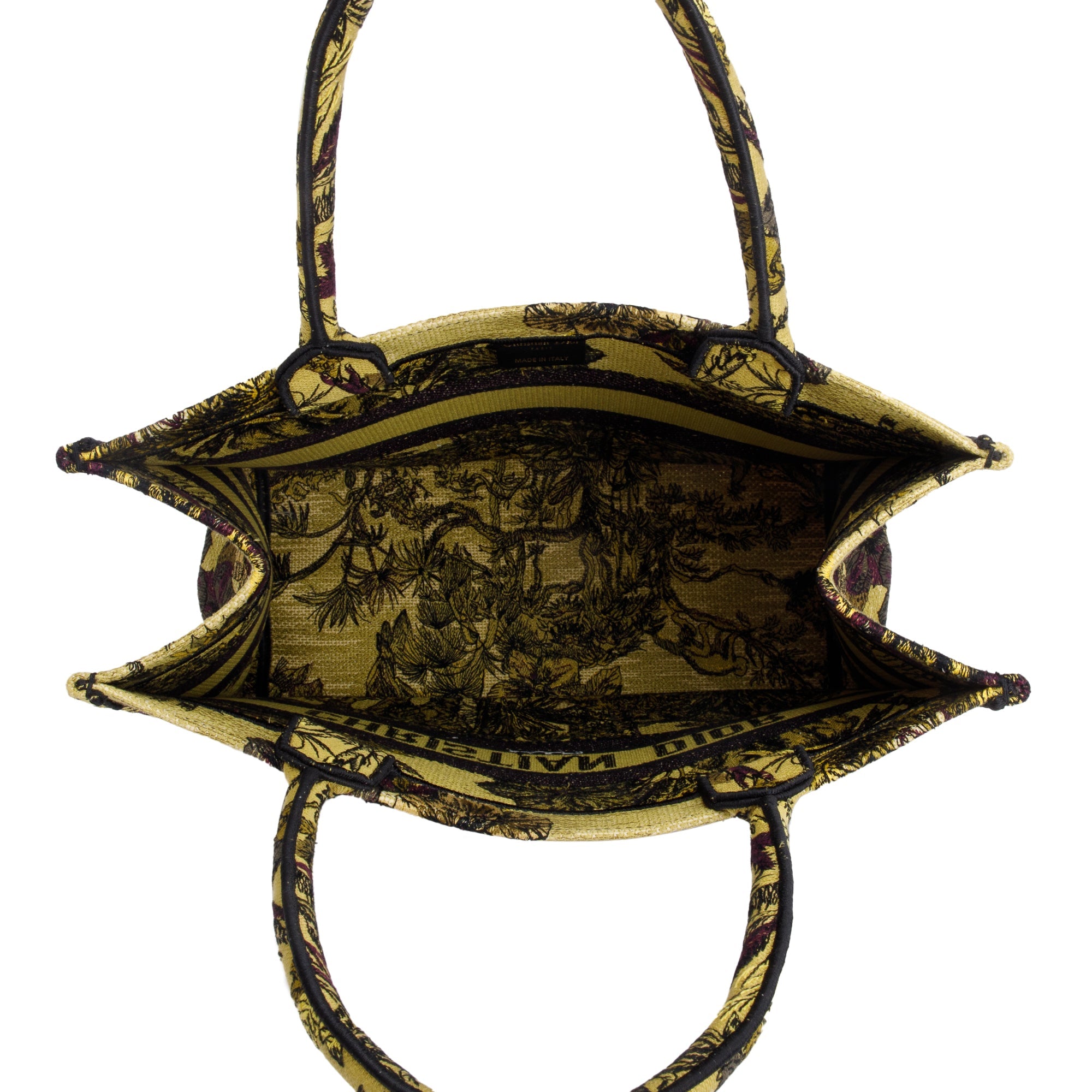 Christian Dior 2023 Medium Toile de Jouy Voyage Embroidery Canvas Book Tote w/ Box & Receipt